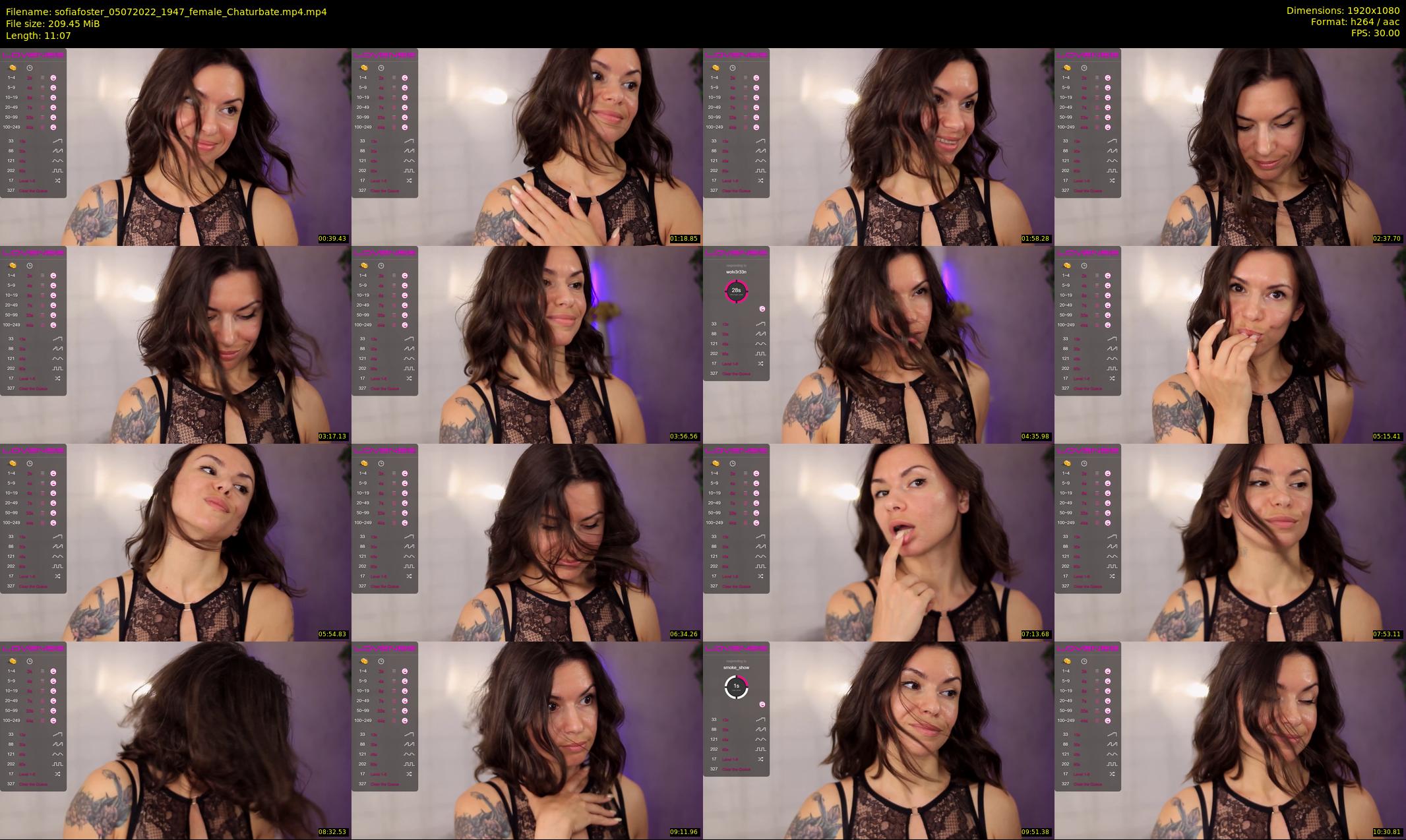 sofiafoster — 12 minute Chaturbate female cam show recording, 1080p, Jul 5, 2022