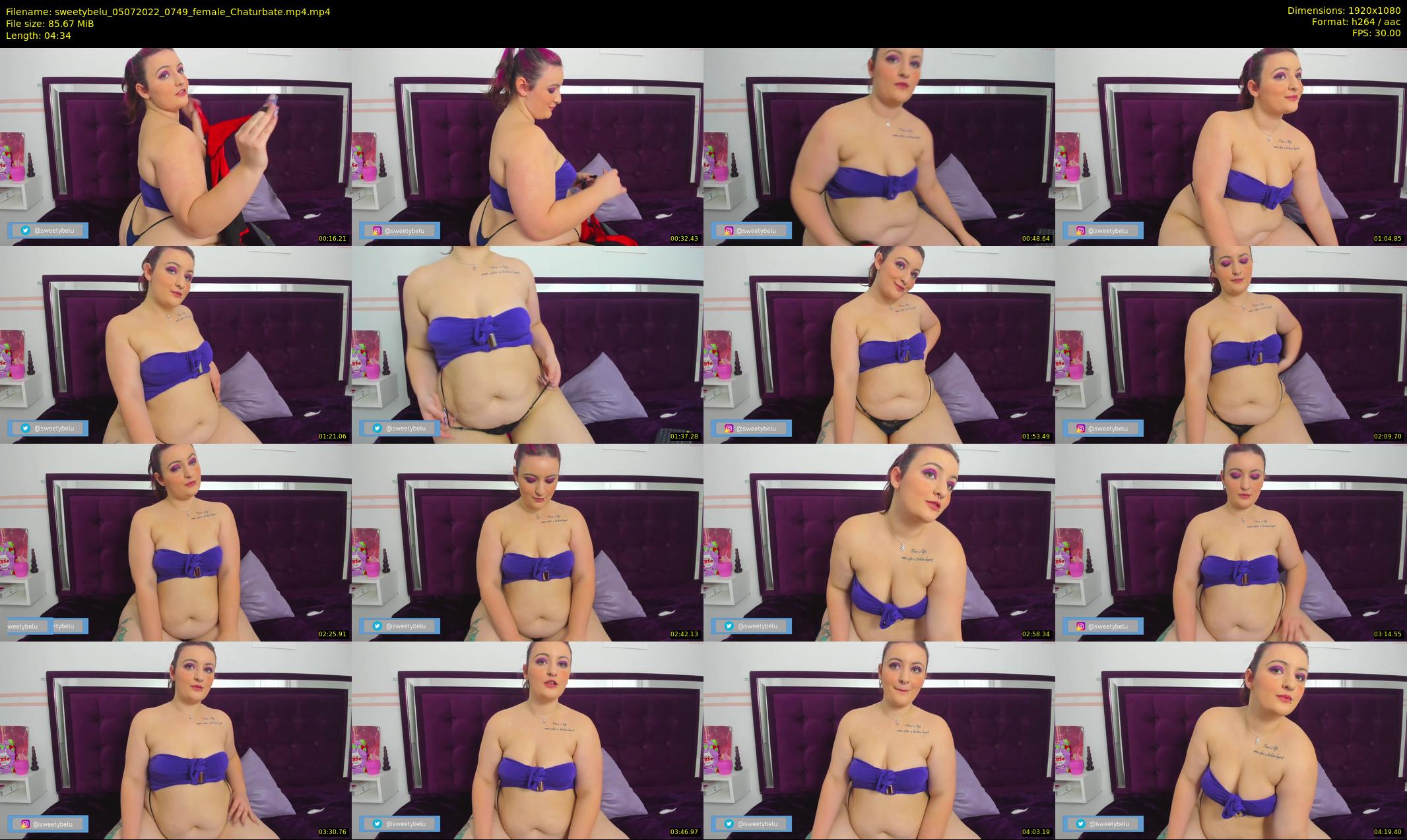 sweetybelu — 5 minute Chaturbate female cam show recording, 1080p, Jul 5, 2022