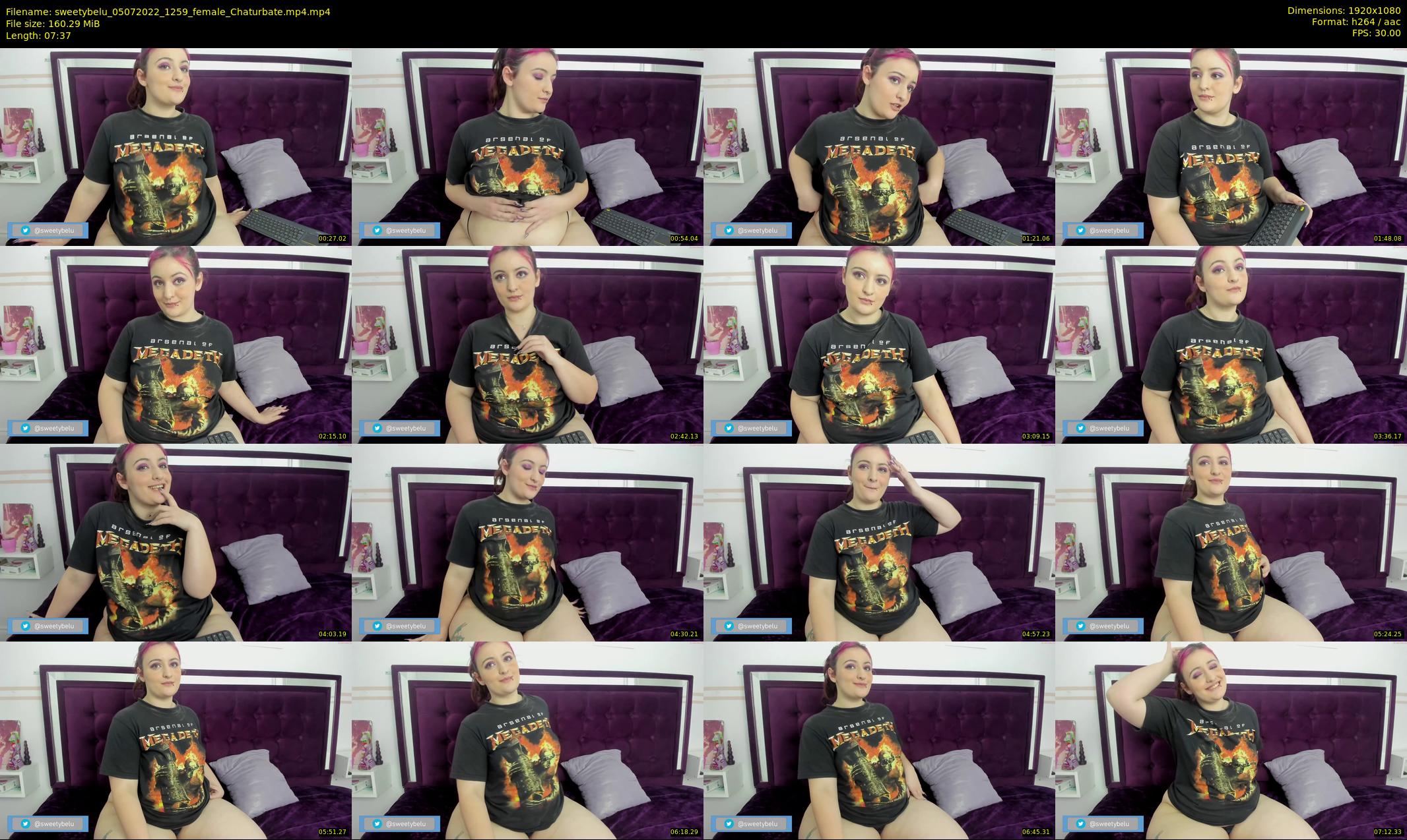 sweetybelu — 8 minute Chaturbate female cam show recording, 1080p, Jul 5, 2022