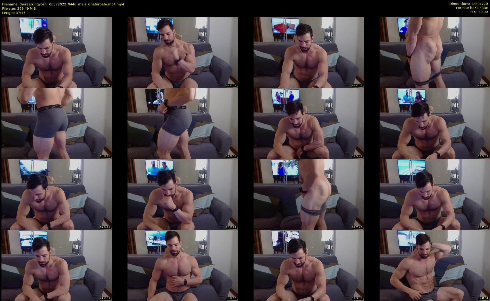 therealkingyoshi — 38 minute Chaturbate male cam show recording, 720p, Jul 6, 2022