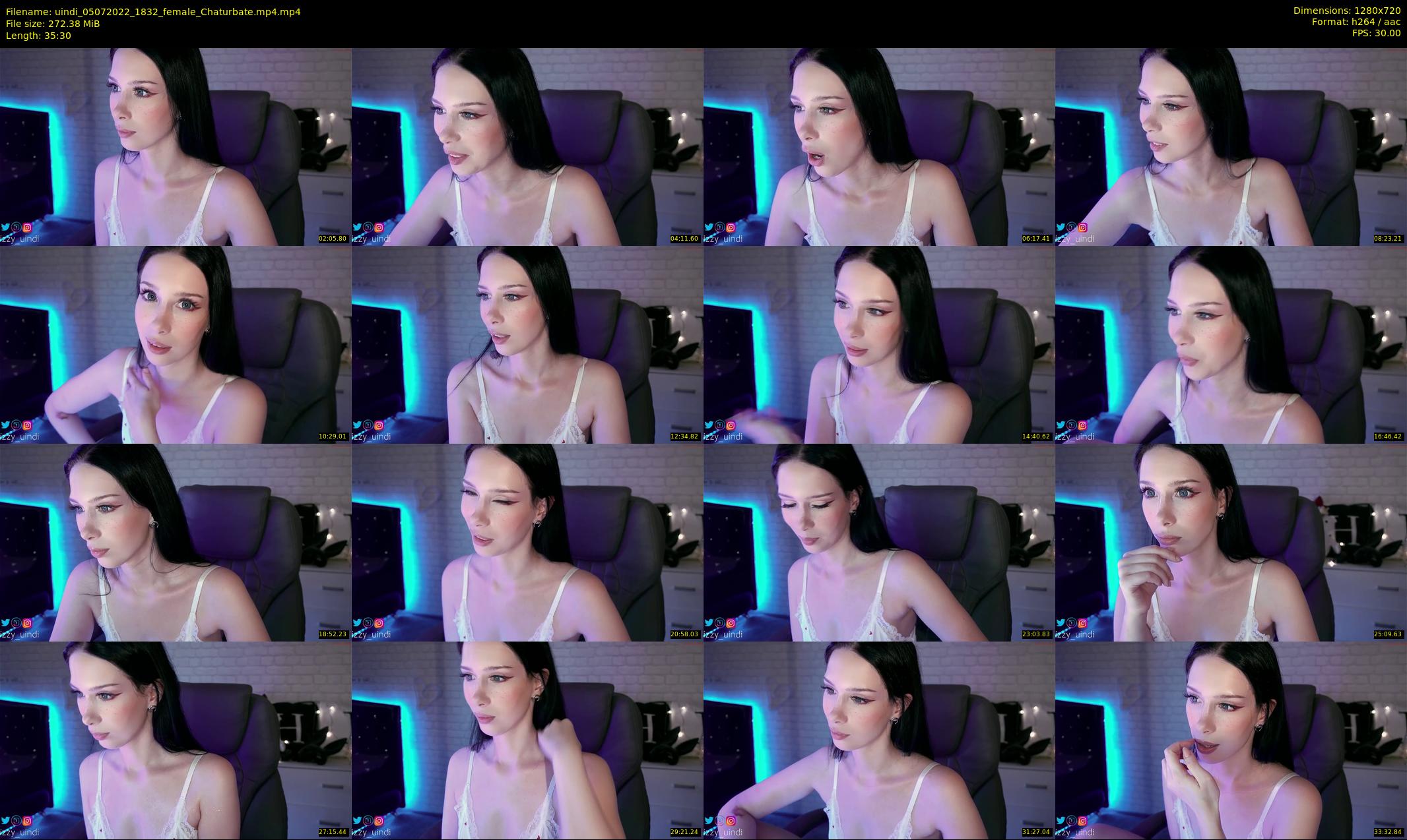 uindi — 36 minute Chaturbate female cam show recording, 720p, Jul 5, 2022