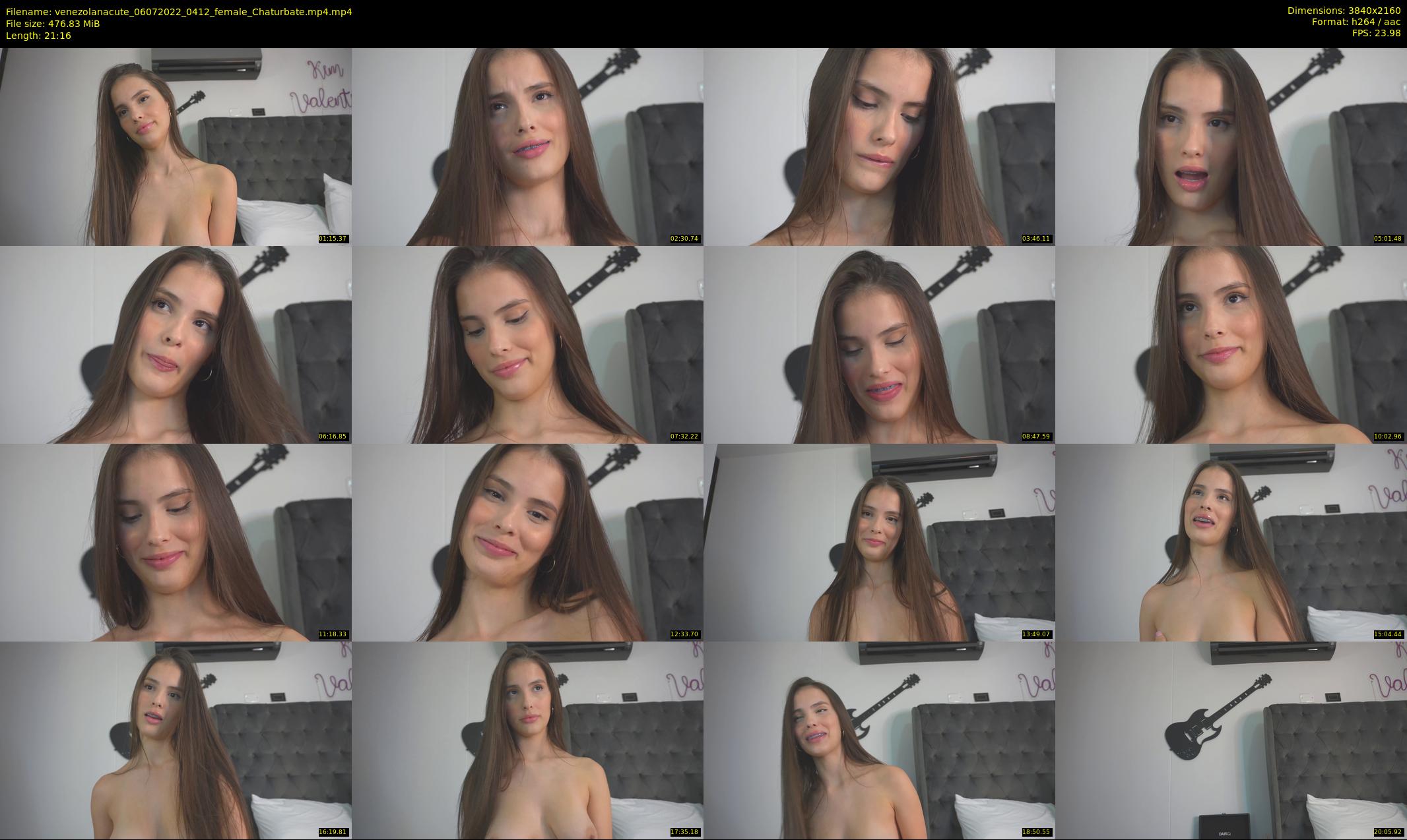 venezolanacute — 22 minute Chaturbate female cam show recording, 4K, Jul 6, 2022
