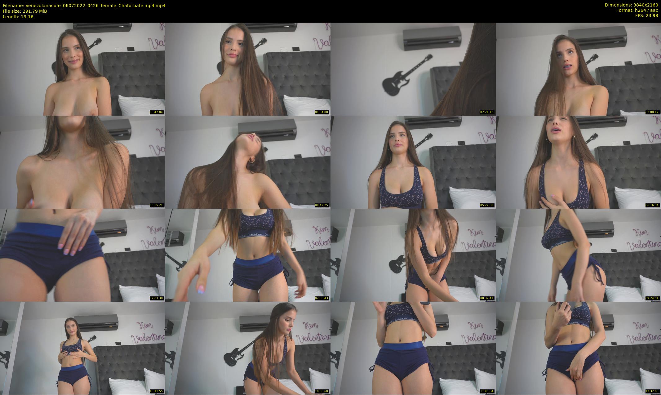 venezolanacute — 14 minute Chaturbate female cam show recording, 4K, Jul 6, 2022
