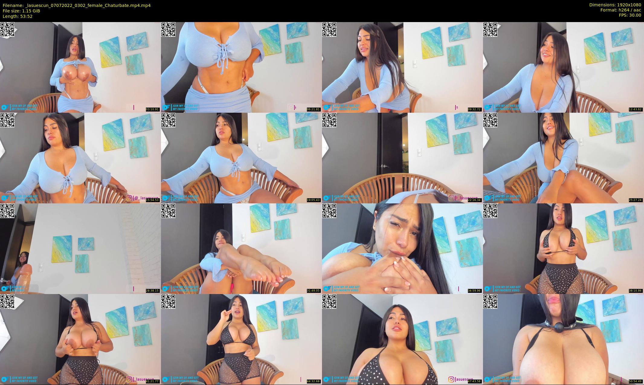 _lasuescun — 54 minute Chaturbate female cam show recording, 1080p, Jul 7, 2022