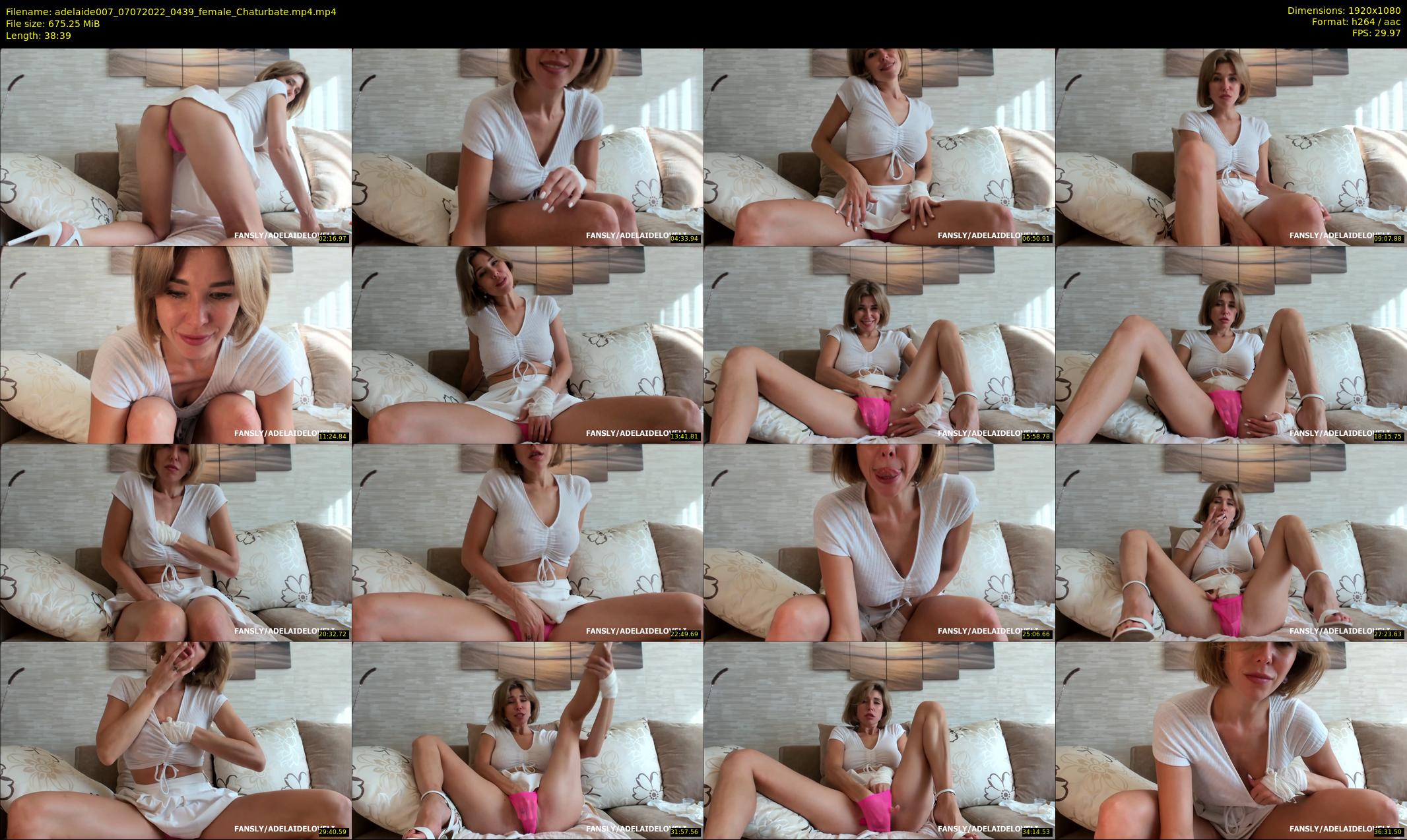 adelaide007 — 39 minute Chaturbate female cam show recording, 1080p, Jul 7, 2022