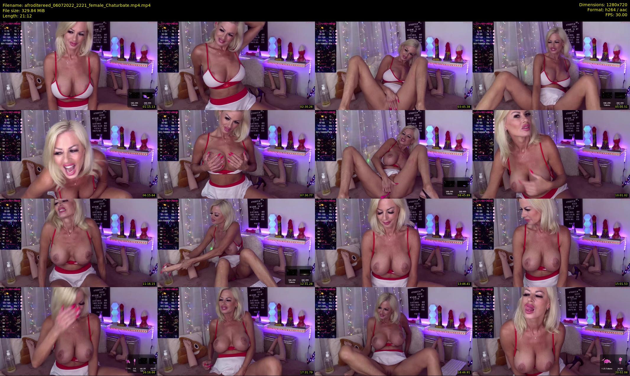 afroditereed — 22 minute Chaturbate female cam show recording, 720p, Jul 6, 2022