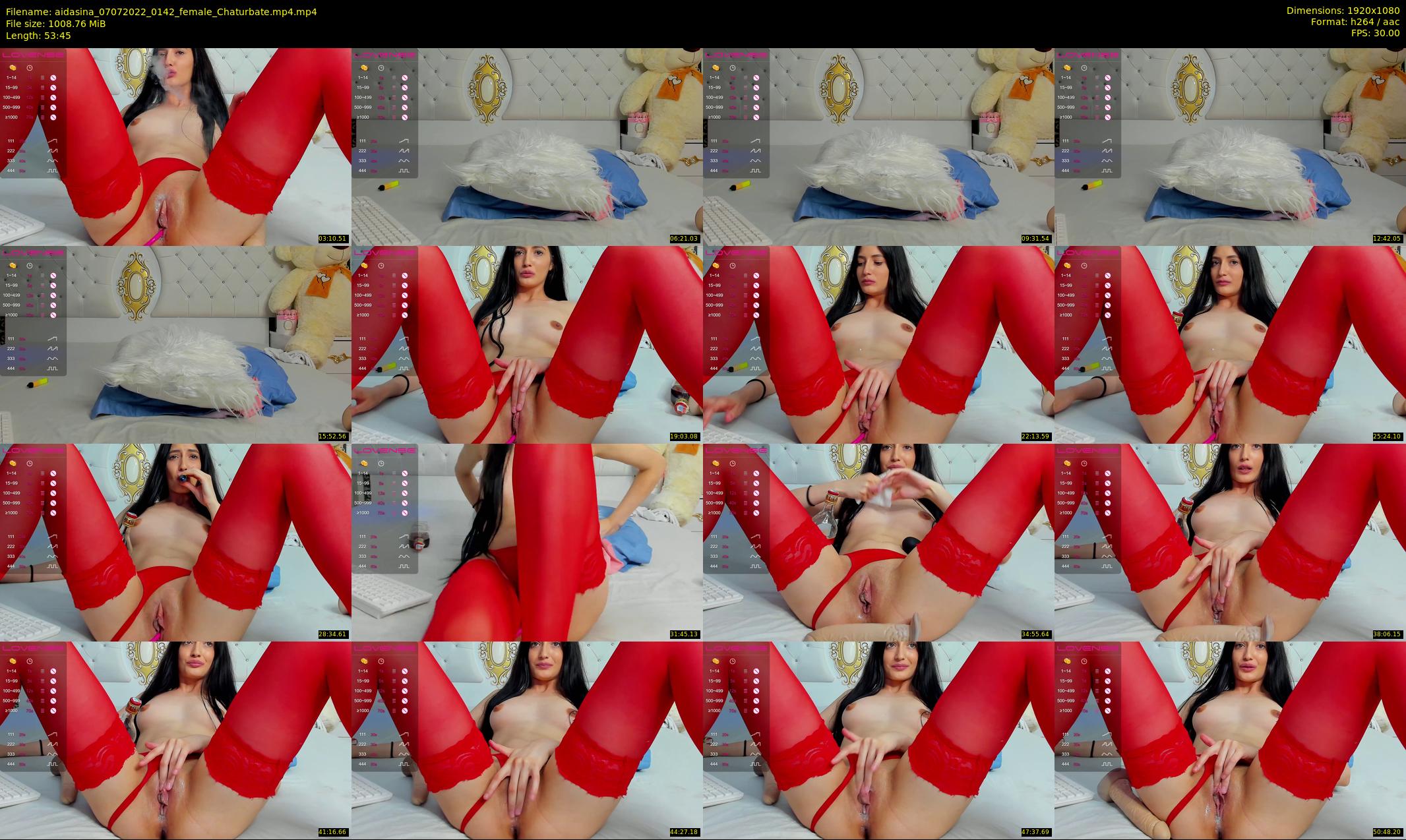 aidasina — 54 minute Chaturbate female cam show recording, 1080p, Jul 7, 2022