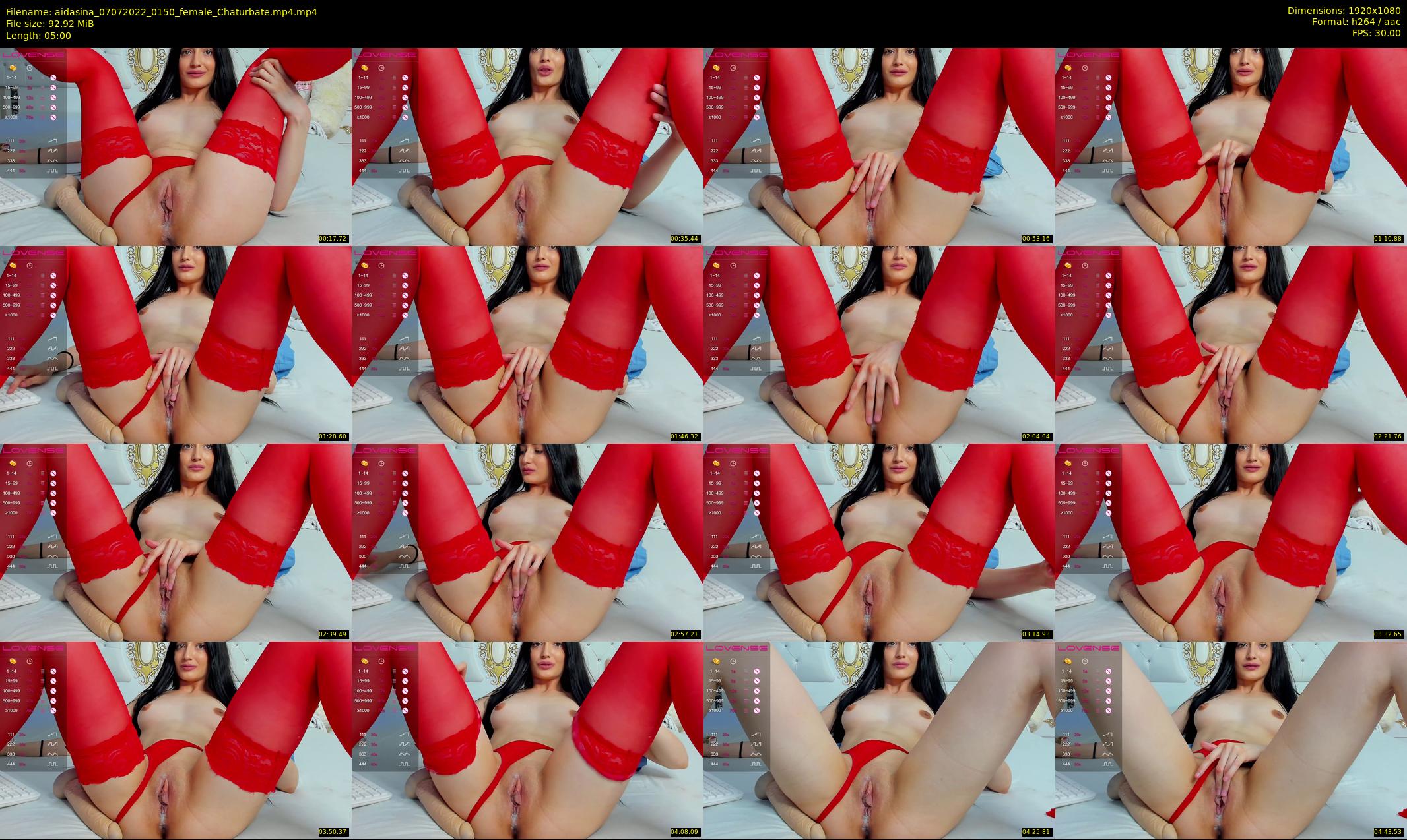 aidasina — 5 minute Chaturbate female cam show recording, 1080p, Jul 7, 2022