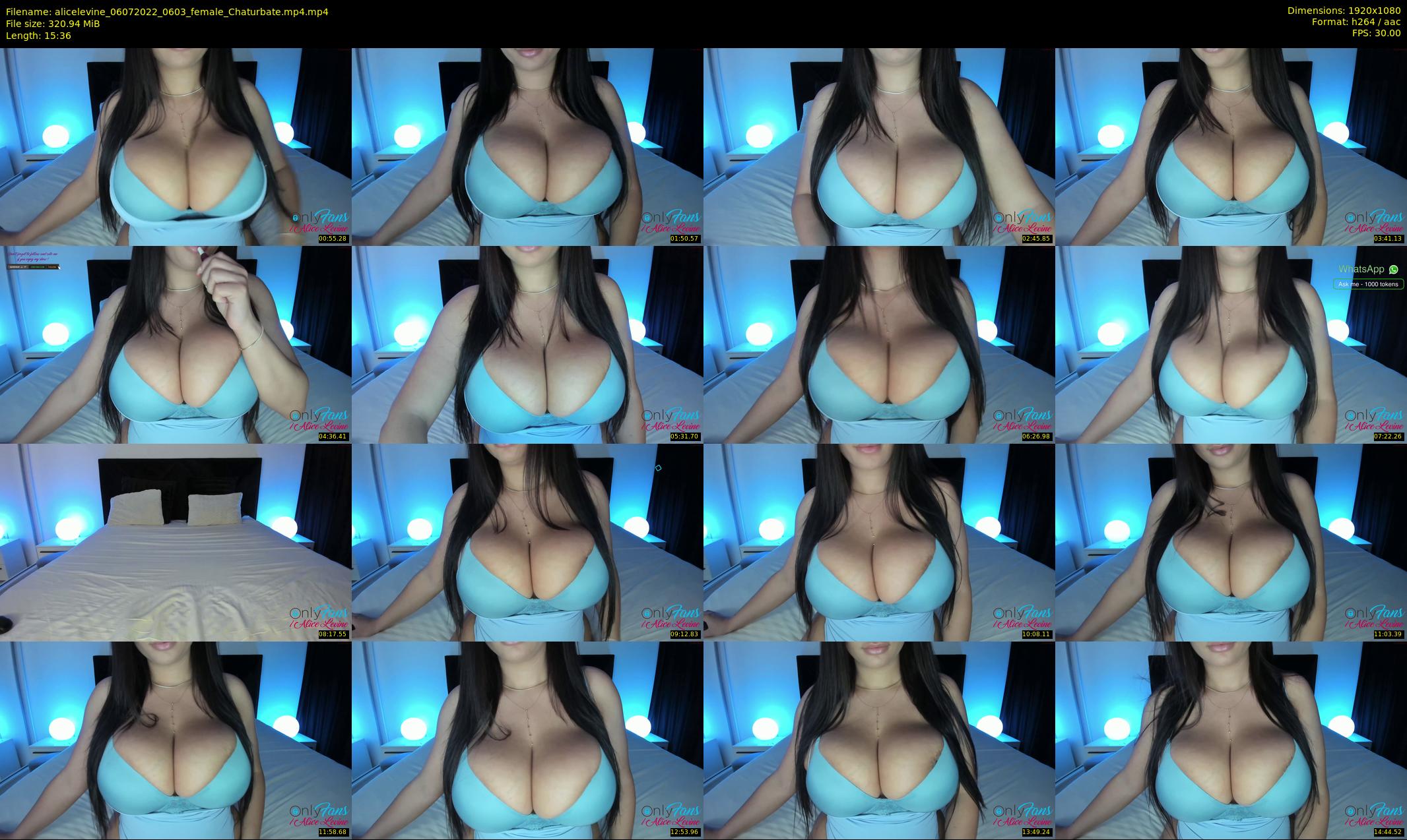 alicelevine — 16 minute Chaturbate female cam show recording, 1080p, Jul 6, 2022