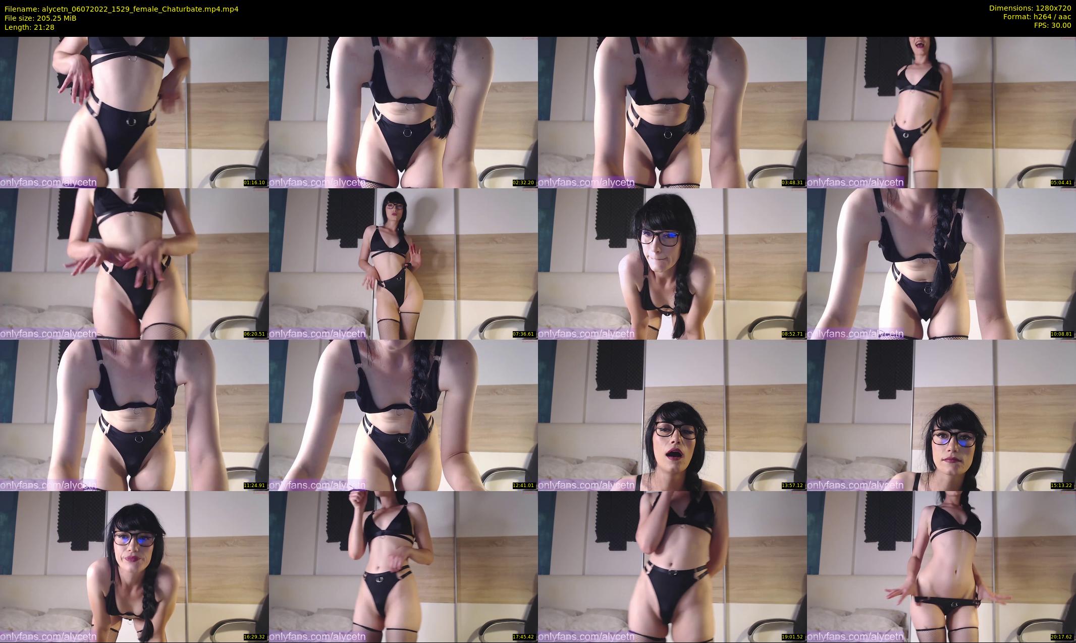 alycetn — 22 minute Chaturbate female cam show recording, 720p, Jul 6, 2022