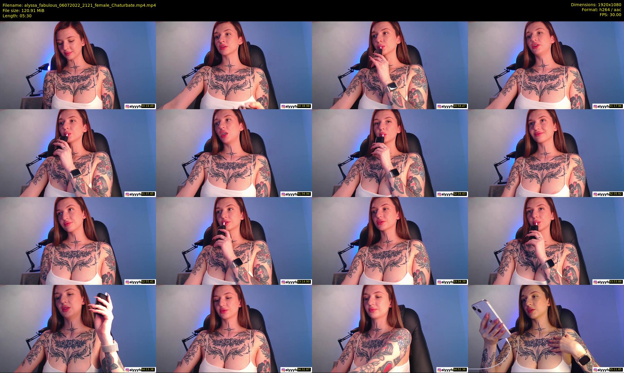 alyssa_fabulous — 6 minute Chaturbate female cam show recording, 1080p, Jul 6, 2022