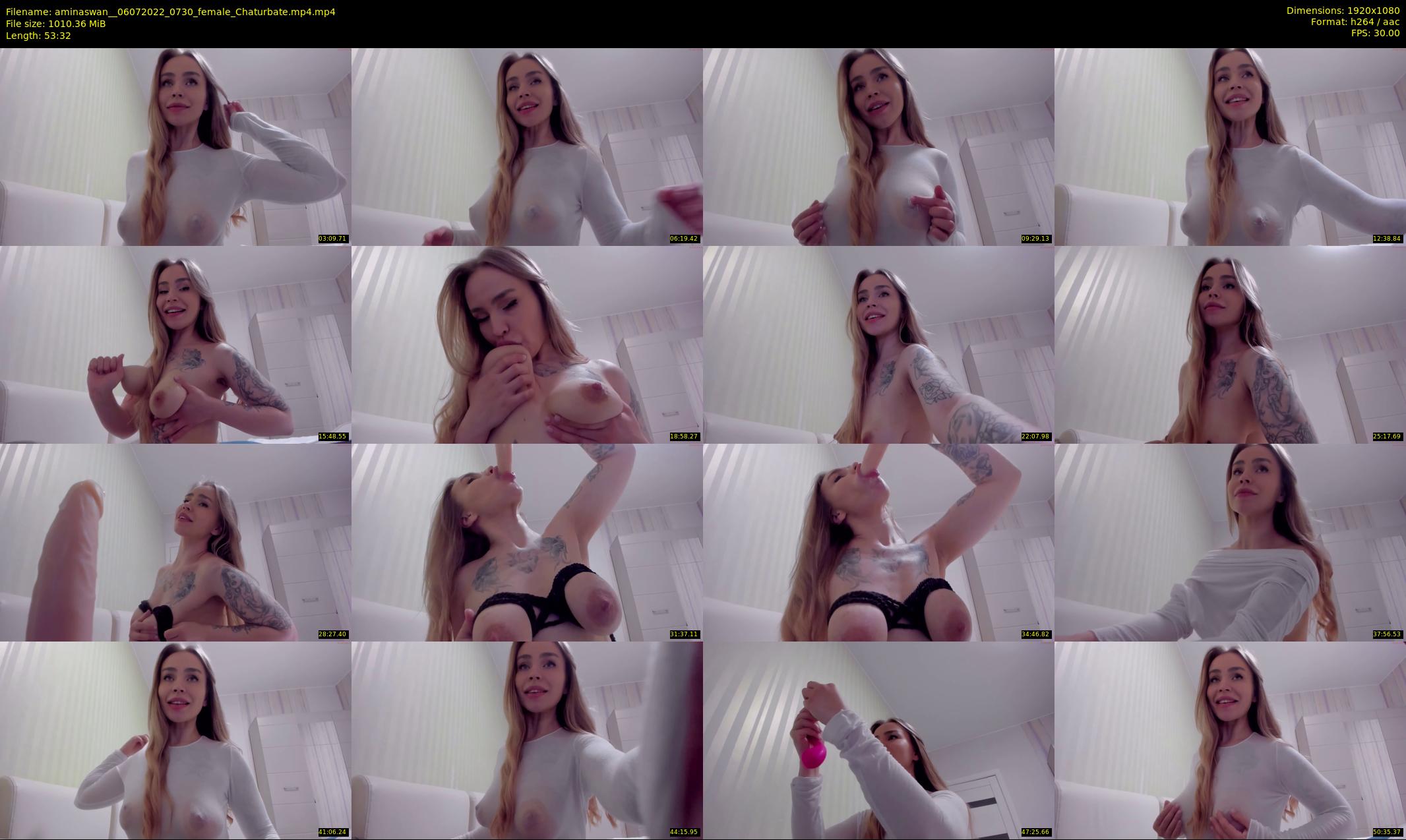 aminaswan_ — 54 minute Chaturbate female cam show recording, 1080p, Jul 6, 2022
