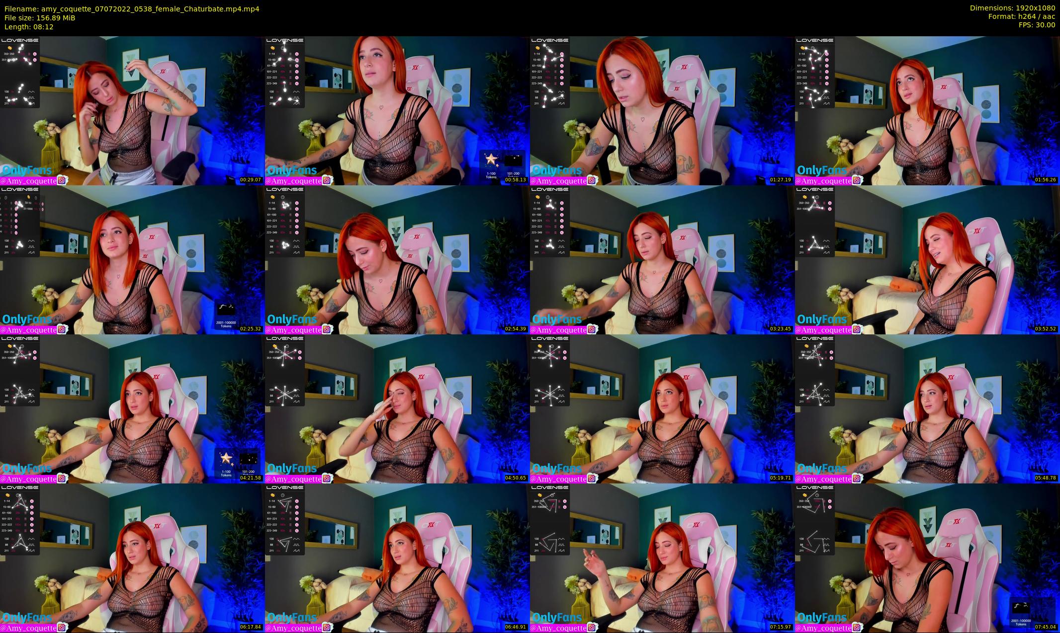 amy_coquette — 9 minute Chaturbate female cam show recording, 1080p, Jul 7, 2022