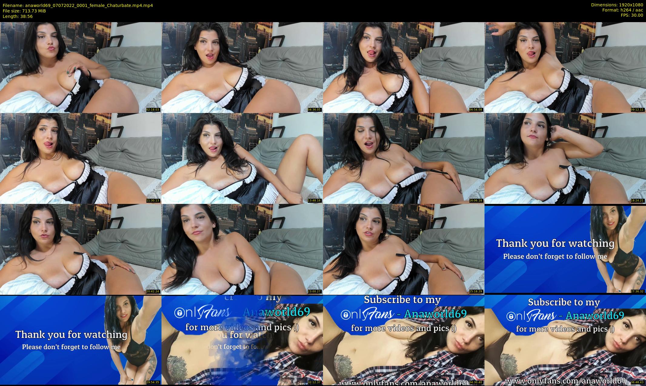 anaworld69 — 39 minute Chaturbate female cam show recording, 1080p, Jul 7, 2022
