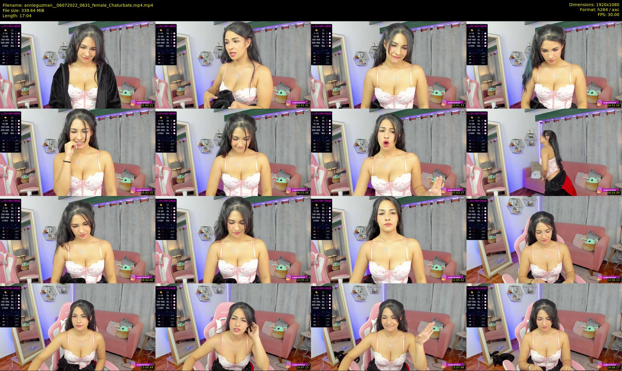 annieguzman_ — 18 minute Chaturbate female cam show recording, 1080p, Jul 6, 2022