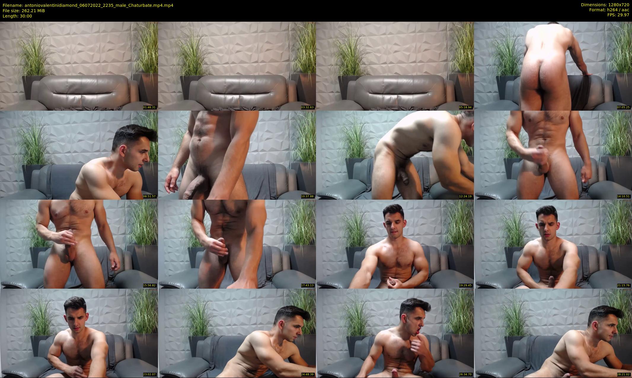 antoniovalentinidiamond — 30 minute Chaturbate male cam show recording, 720p, Jul 6, 2022