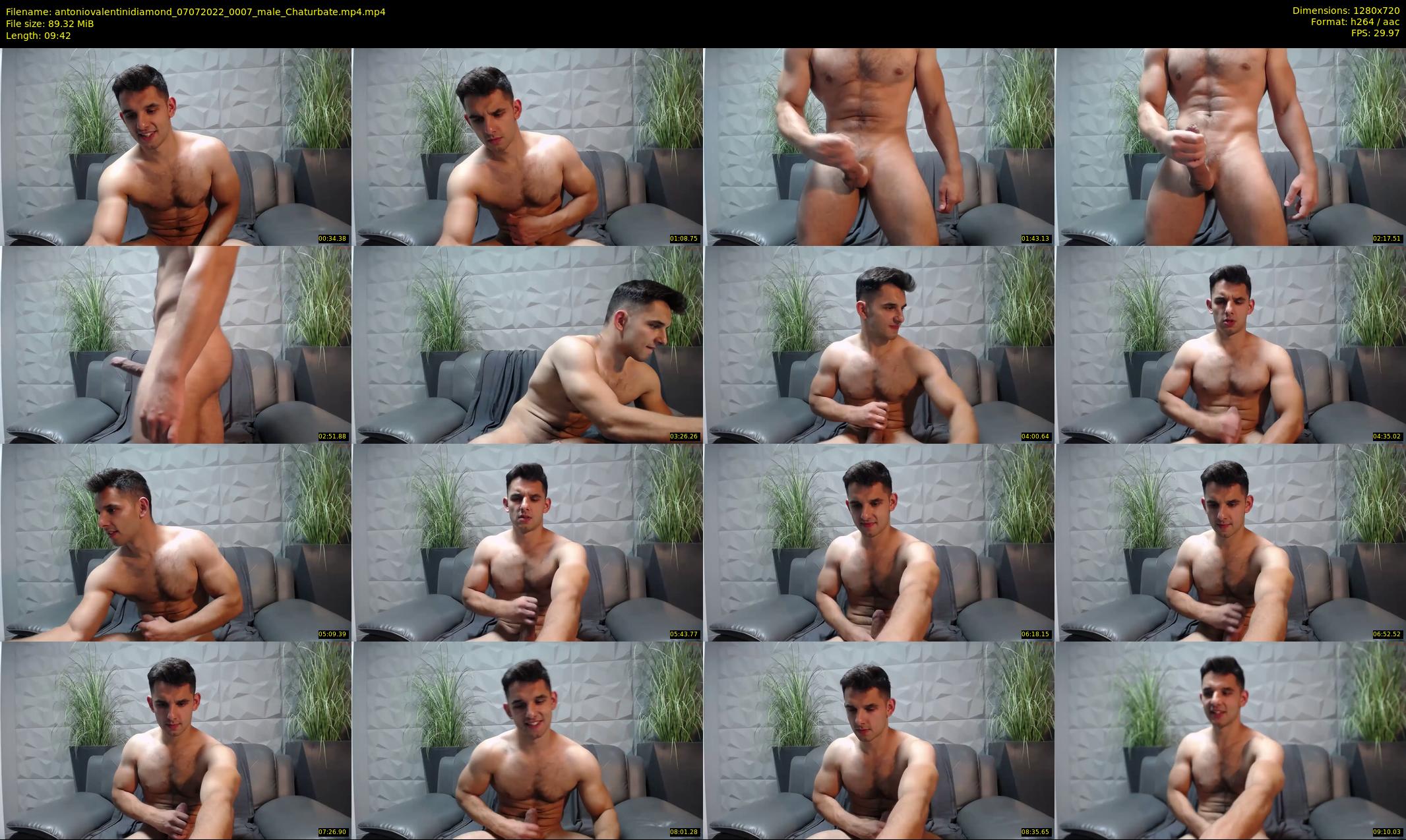 antoniovalentinidiamond — 10 minute Chaturbate male cam show recording, 720p, Jul 7, 2022