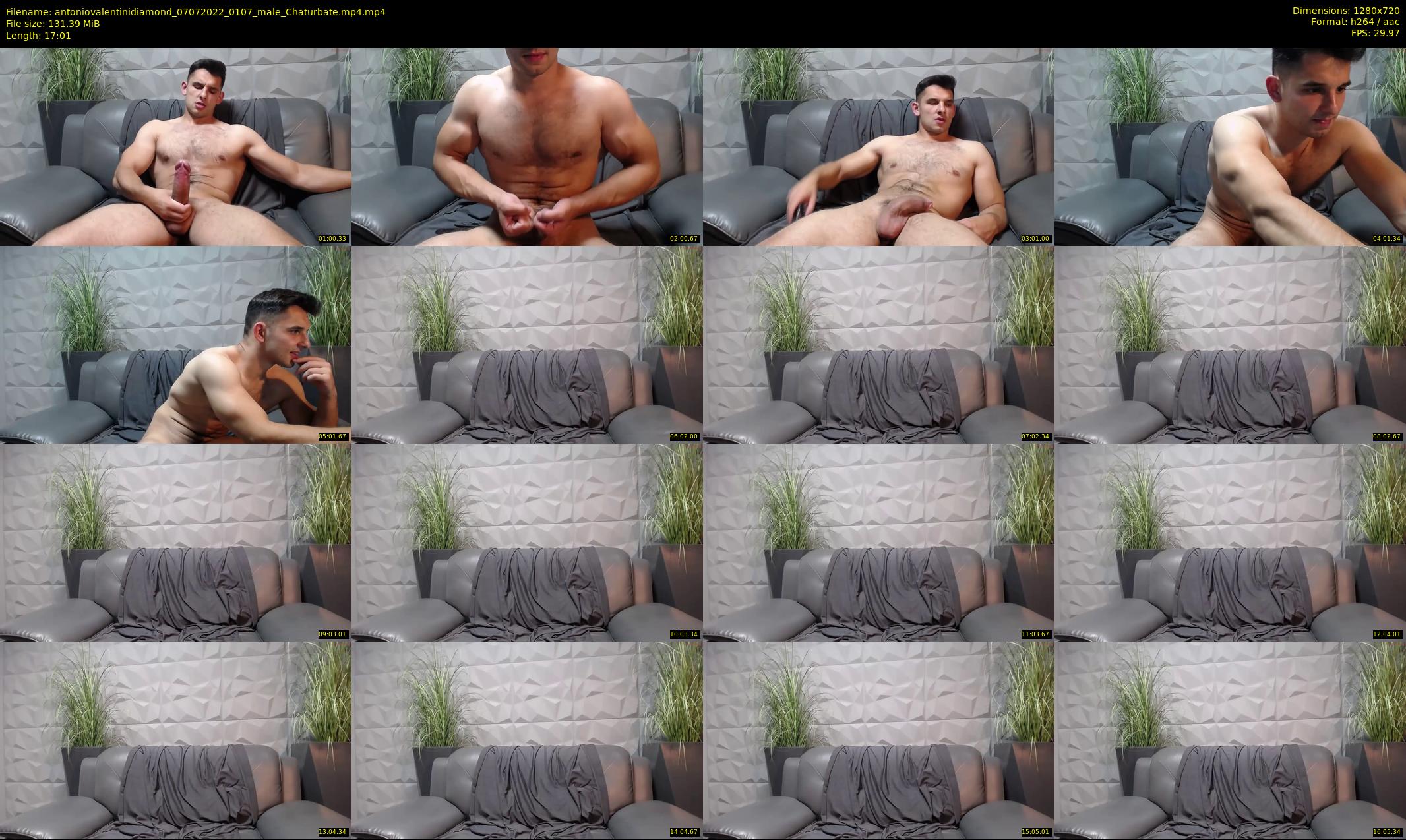 antoniovalentinidiamond — 18 minute Chaturbate male cam show recording, 720p, Jul 7, 2022