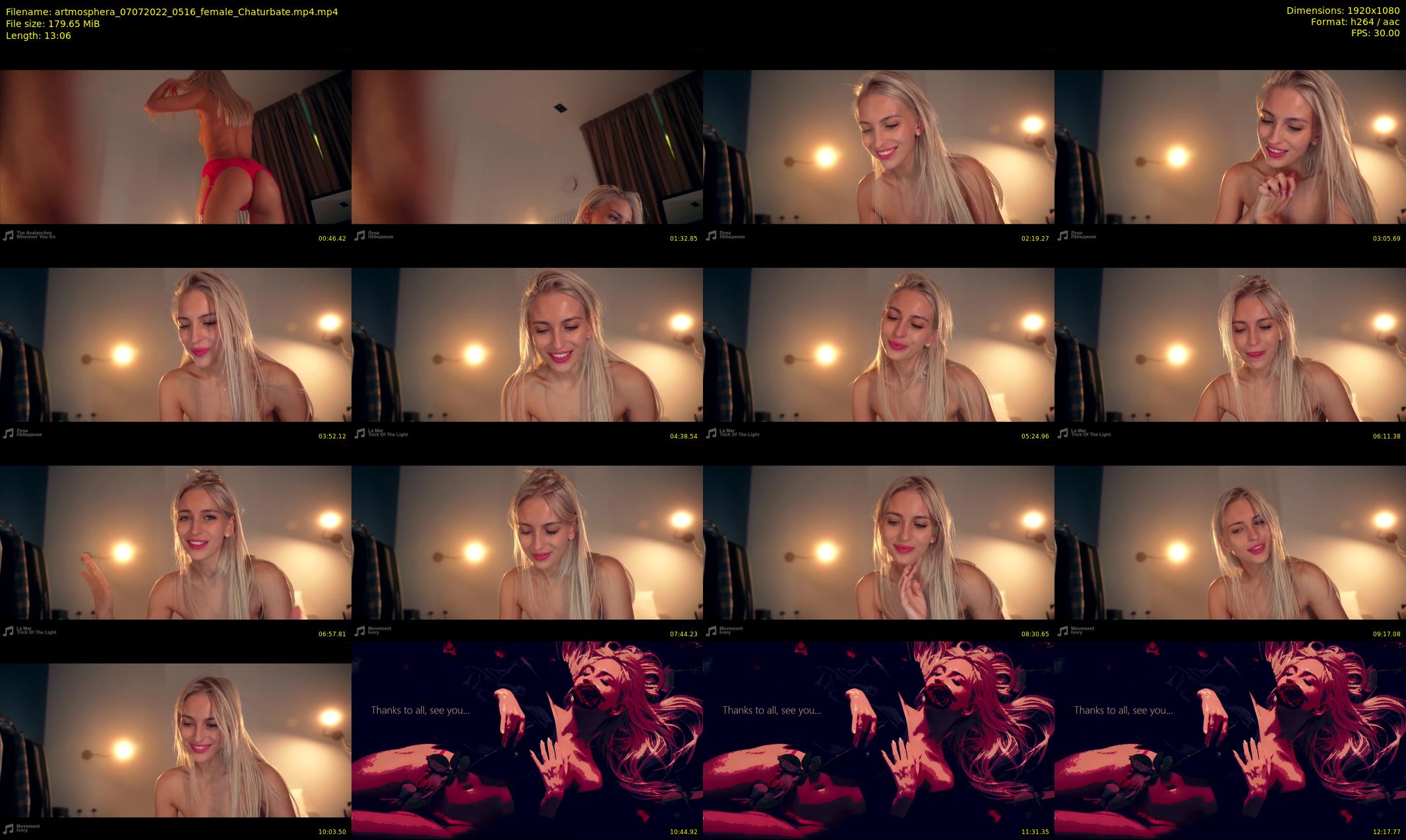 artmosphera — 14 minute Chaturbate female cam show recording, 1080p, Jul 7, 2022