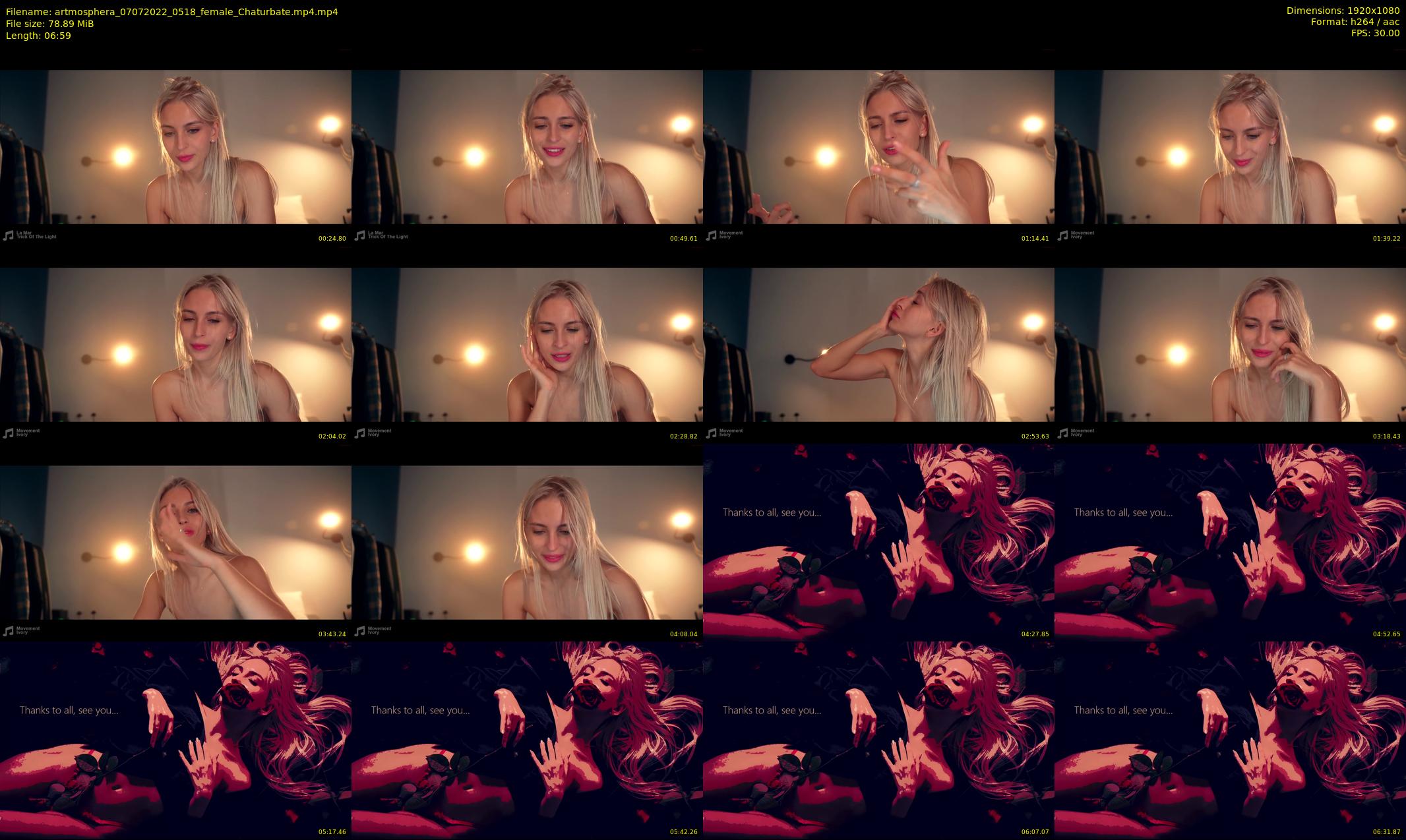 artmosphera — 7 minute Chaturbate female cam show recording, 1080p, Jul 7, 2022