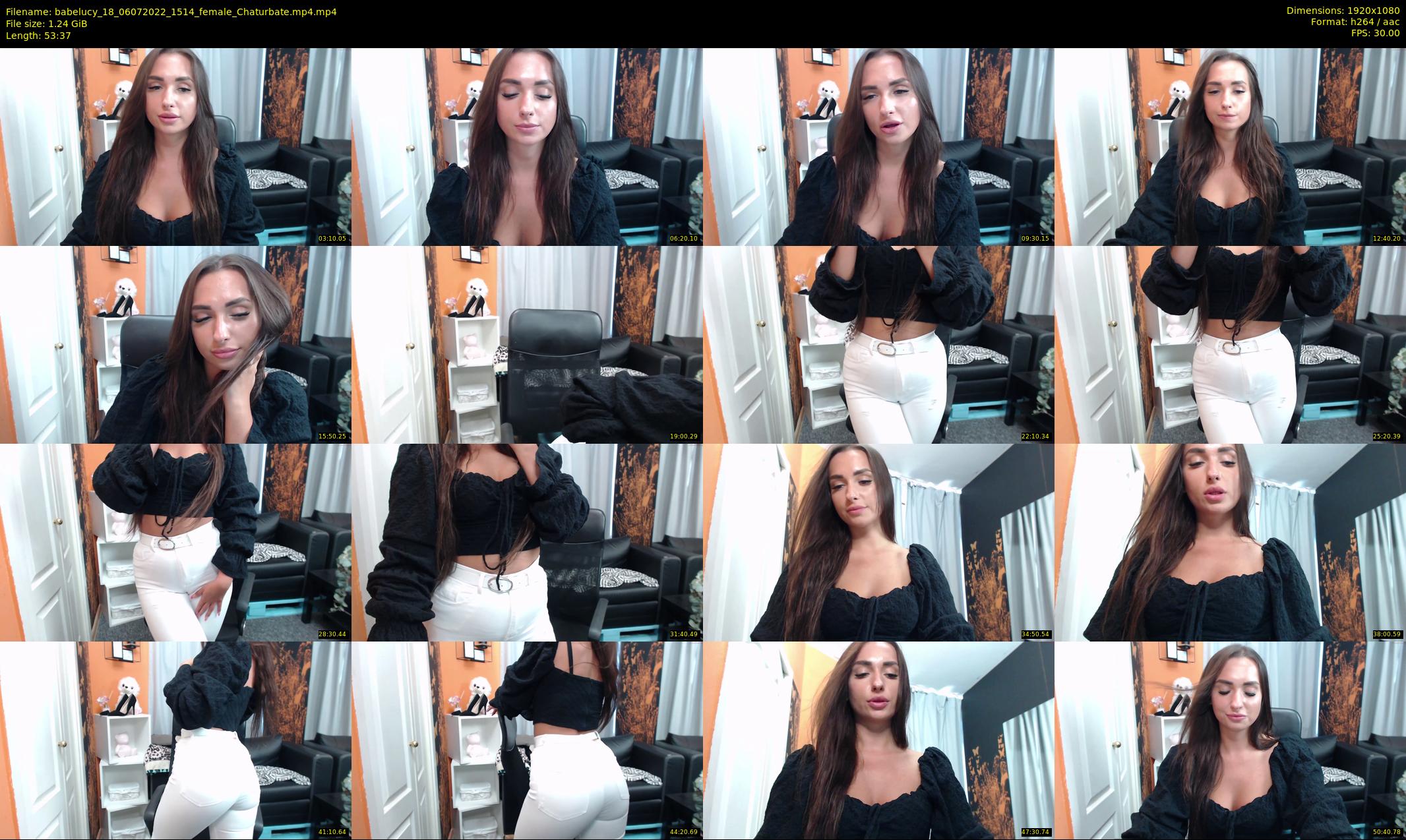 babelucy_18 — 54 minute Chaturbate female cam show recording, 1080p, Jul 6, 2022