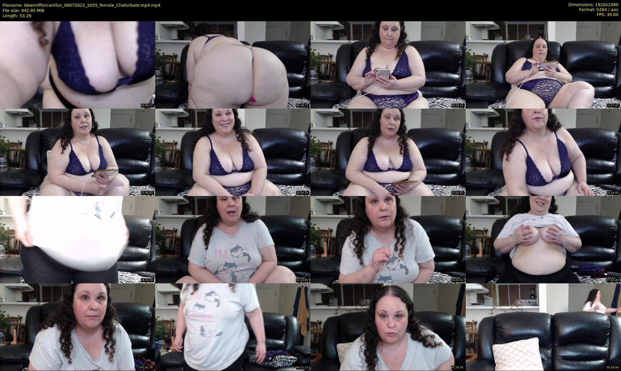 bbwmilfforcamfun — 54 minute Chaturbate female cam show recording, 1080p, Jul 6, 2022