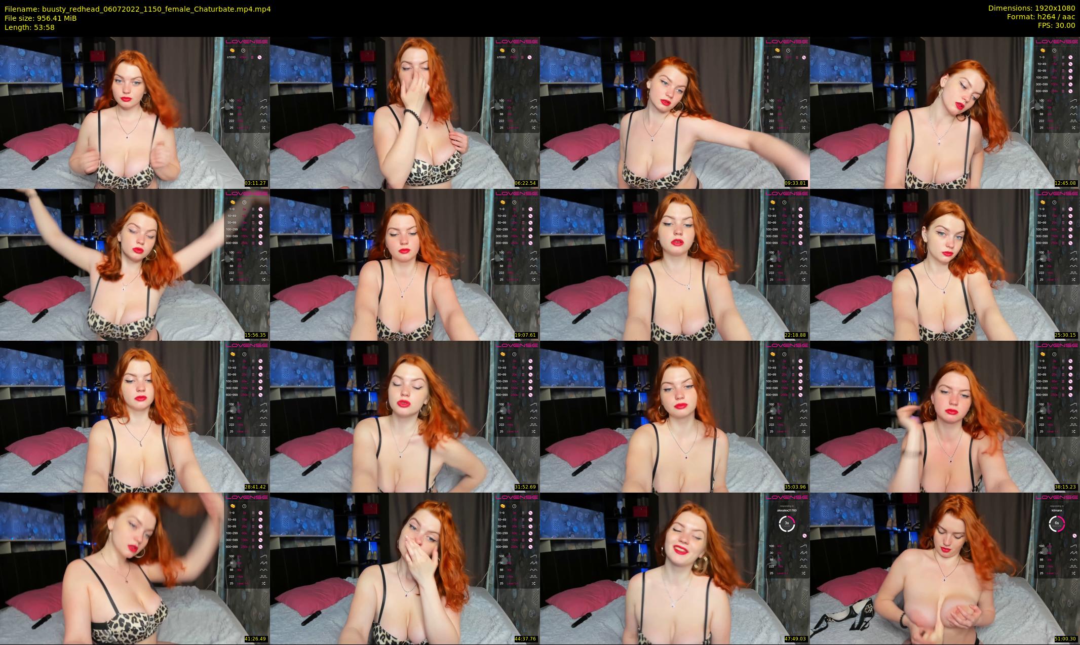 buusty_redhead — 54 minute Chaturbate female cam show recording, 1080p, Jul 6, 2022