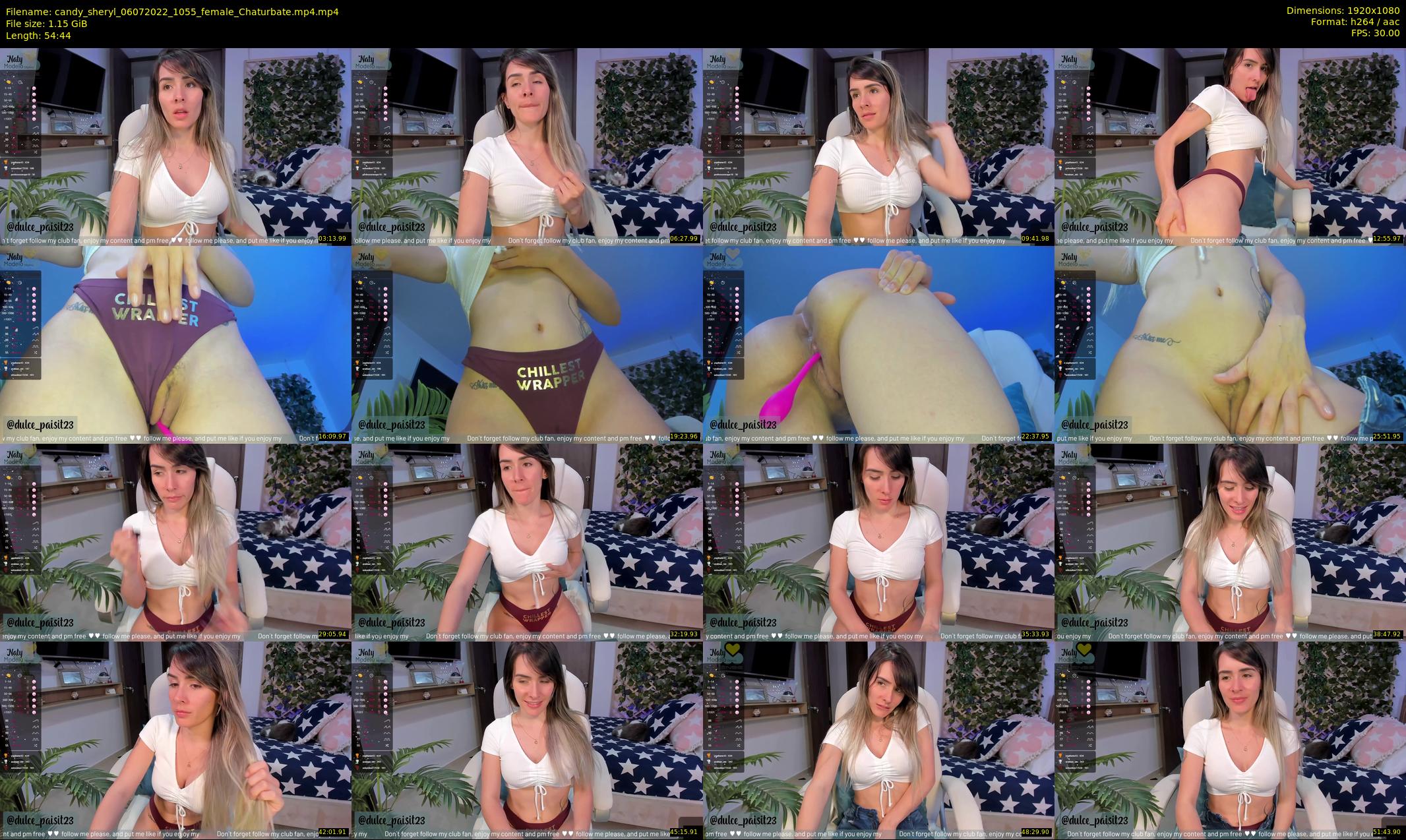 candy_sheryl — 55 minute Chaturbate female cam show recording, 1080p, Jul 6, 2022