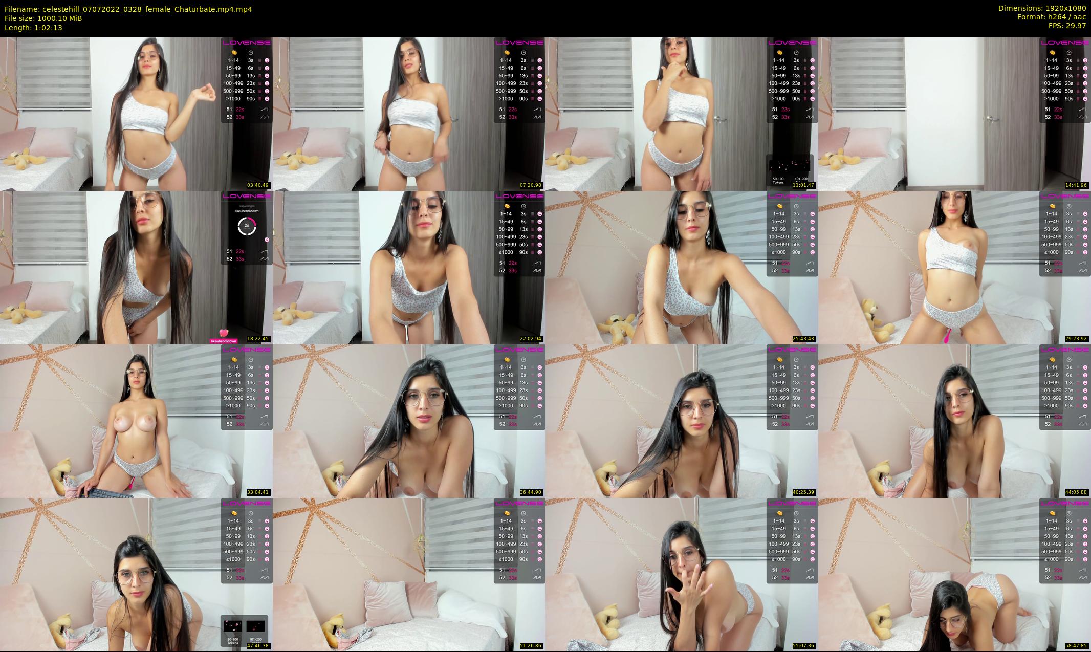 celestehill — 63 minute Chaturbate female cam show recording, 1080p, Jul 7, 2022