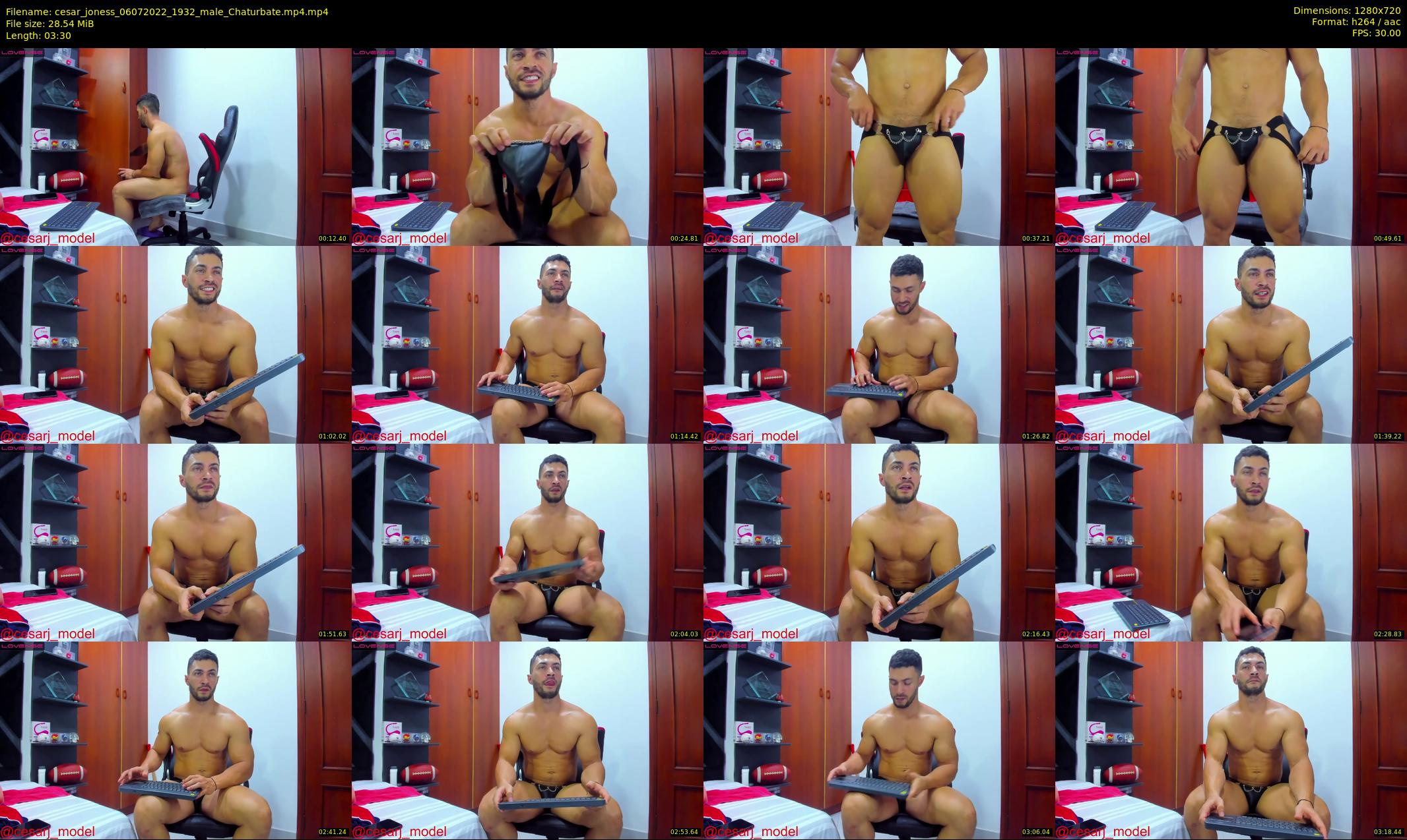cesar_joness — 4 minute Chaturbate male cam show recording, 720p, Jul 6, 2022