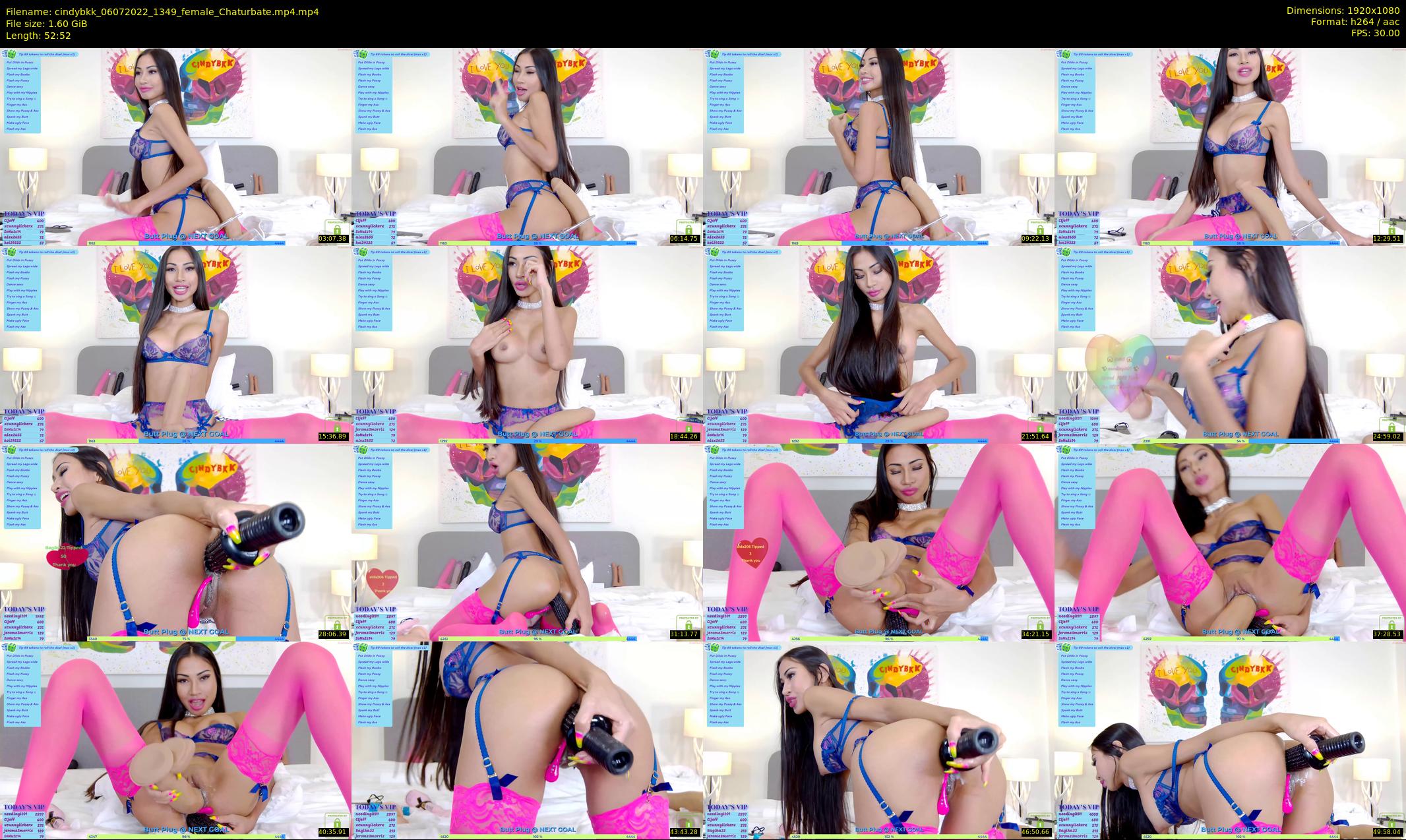 cindybkk — 53 minute Chaturbate female cam show recording, 1080p, Jul 6, 2022