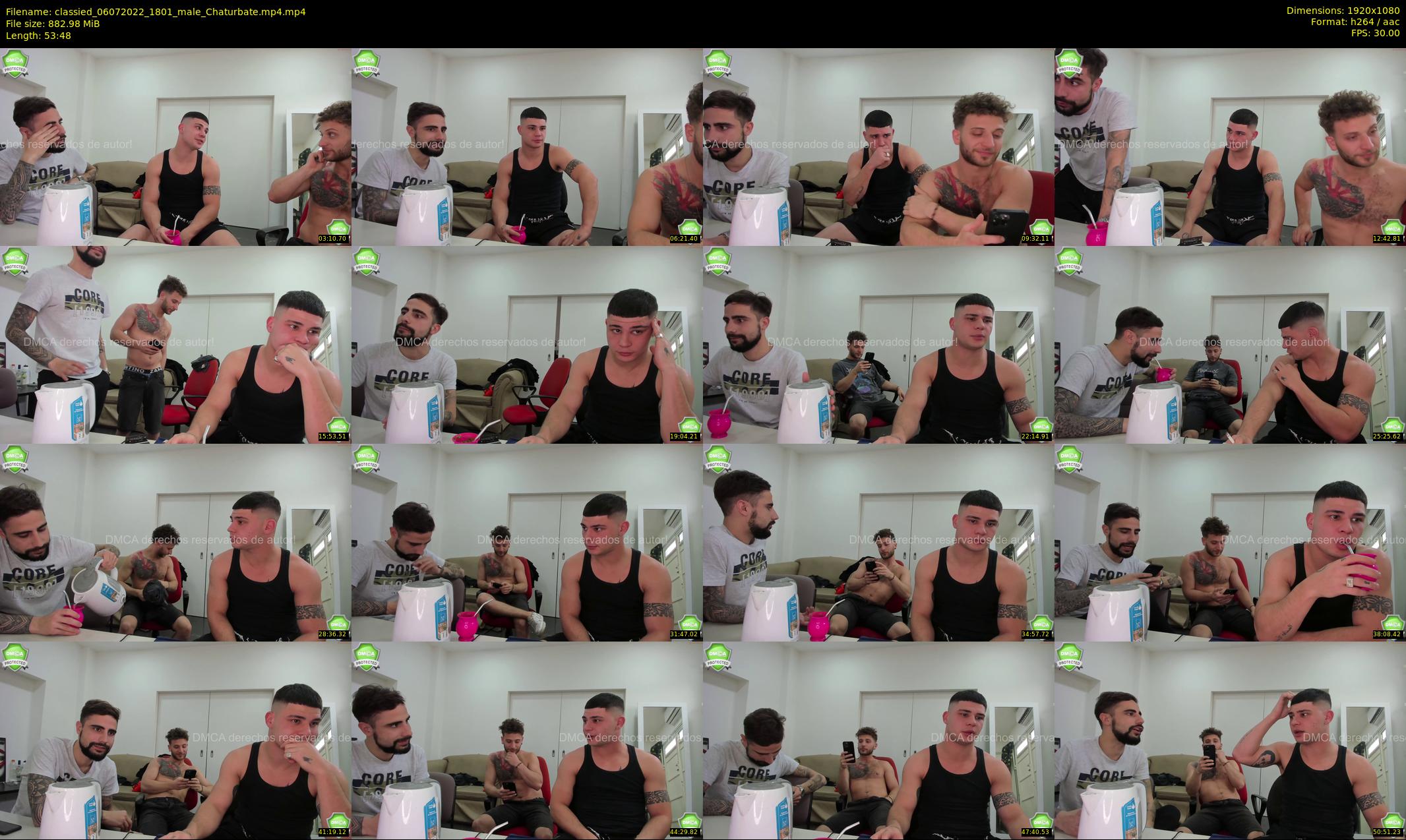 classied — 54 minute Chaturbate male cam show recording, 1080p, Jul 6, 2022