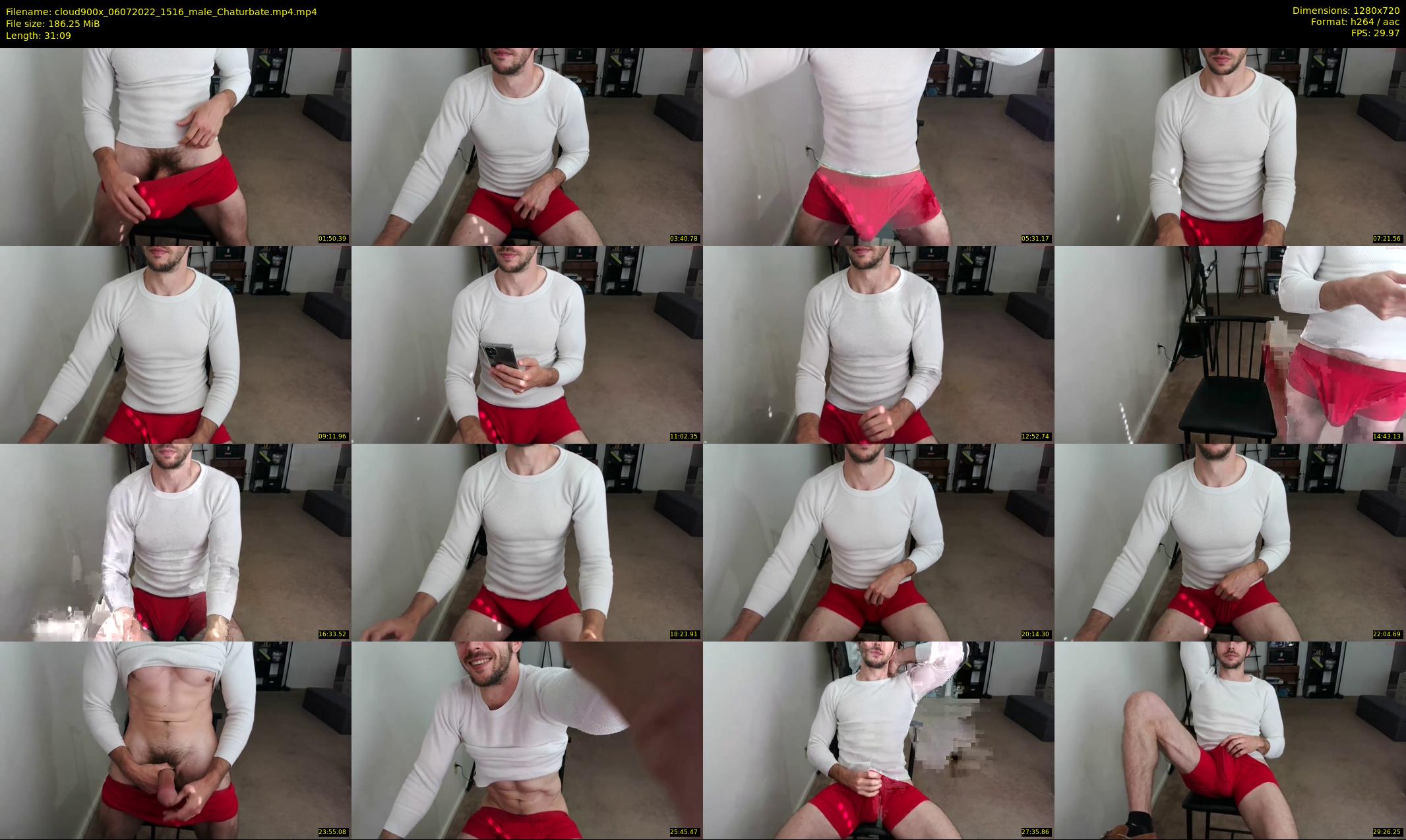 cloud900x — 32 minute Chaturbate male cam show recording, 720p, Jul 6, 2022