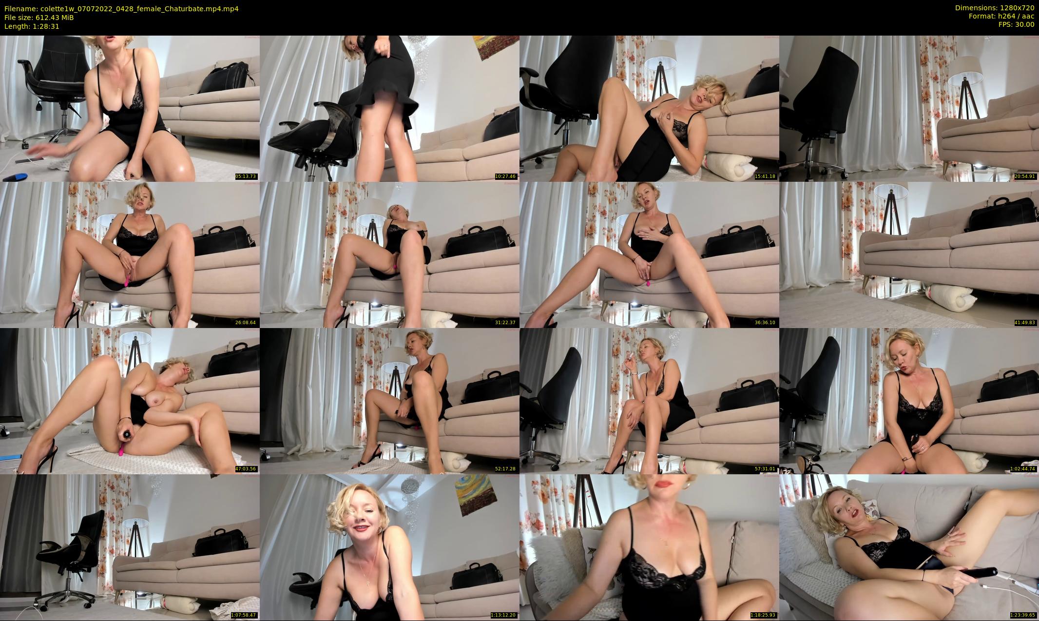 colette1w — 89 minute Chaturbate female cam show recording, 720p, Jul 7, 2022