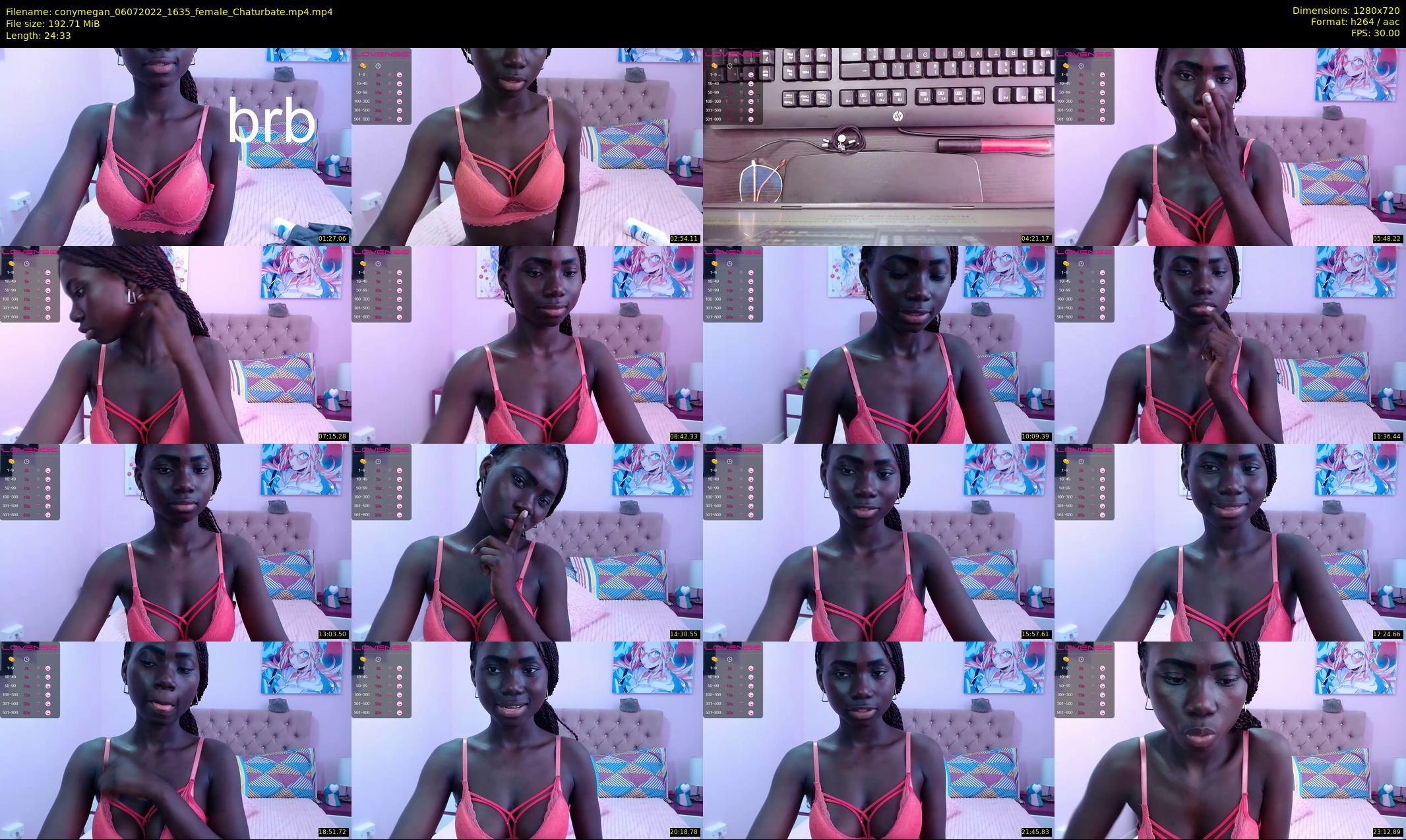 conymegan — 25 minute Chaturbate female cam show recording, 720p, Jul 6, 2022