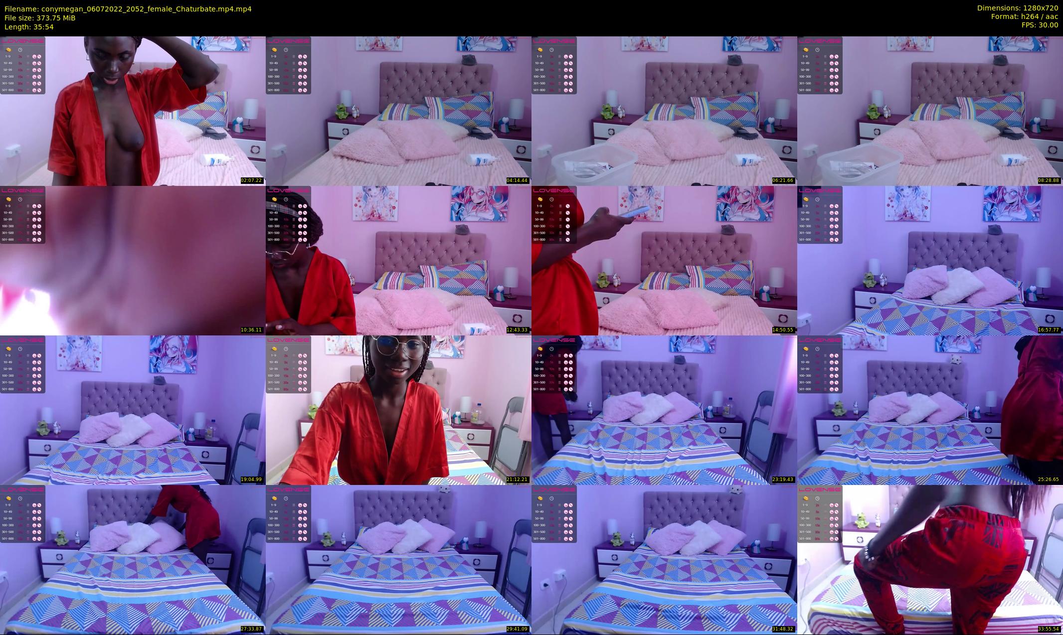conymegan — 36 minute Chaturbate female cam show recording, 720p, Jul 6, 2022