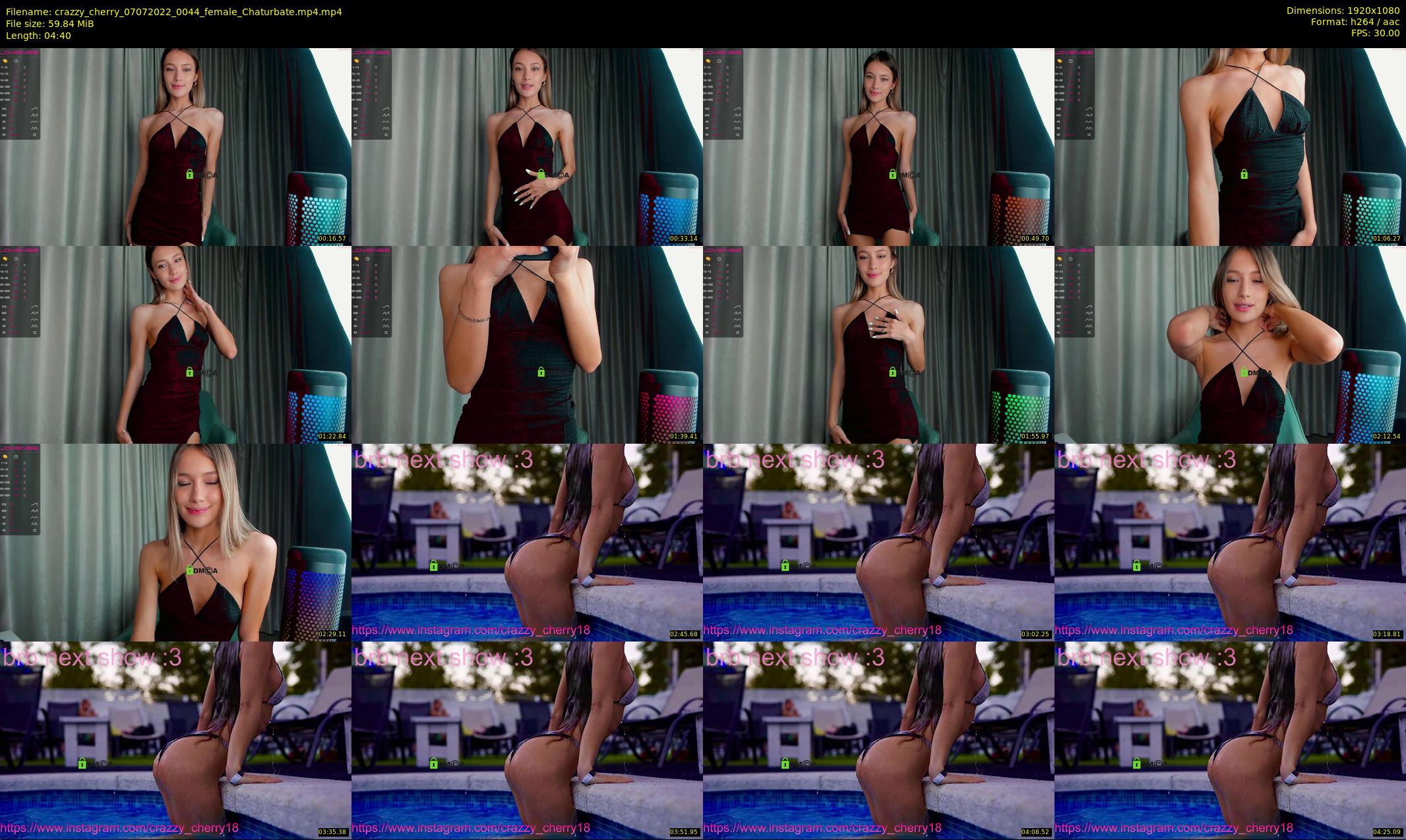 crazzy_cherry — 5 minute Chaturbate female cam show recording, 1080p, Jul 7, 2022
