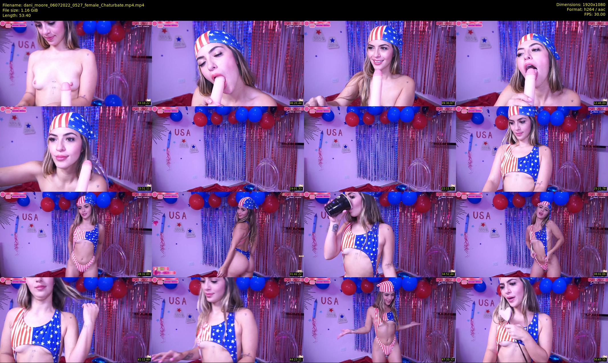 dani_moore — 54 minute Chaturbate female cam show recording, 1080p, Jul 6, 2022