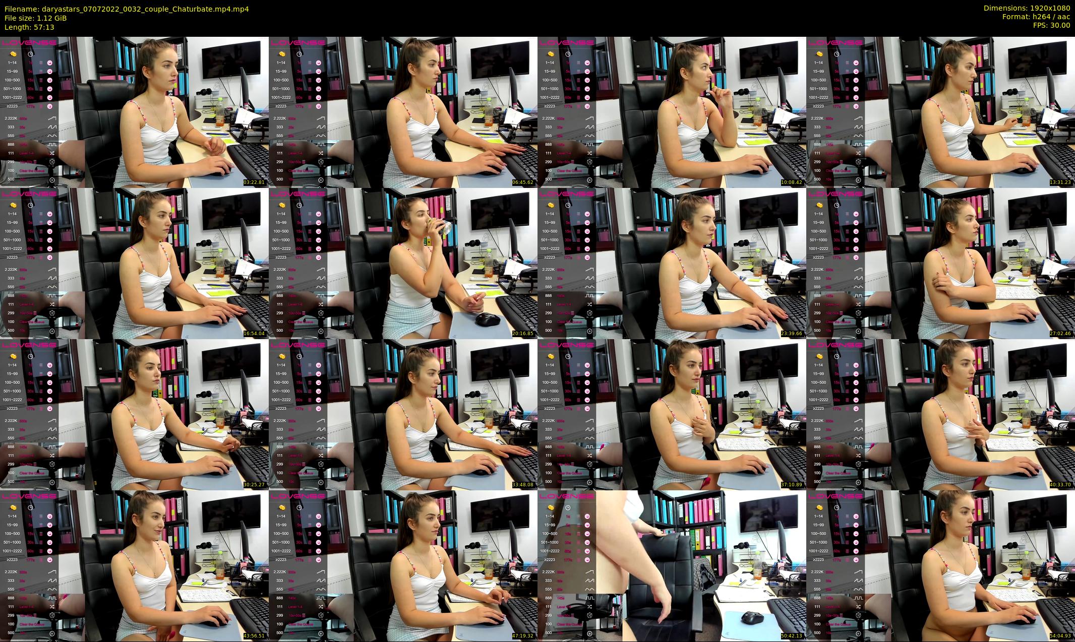 daryastars — 58 minute Chaturbate couple cam show recording, 1080p, Jul 7, 2022