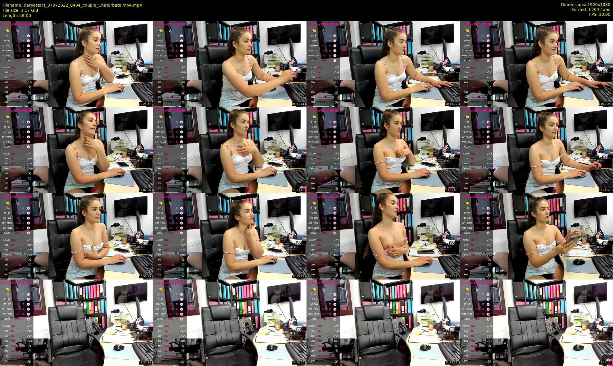 daryastars — 58 minute Chaturbate couple cam show recording, 1080p, Jul 7, 2022