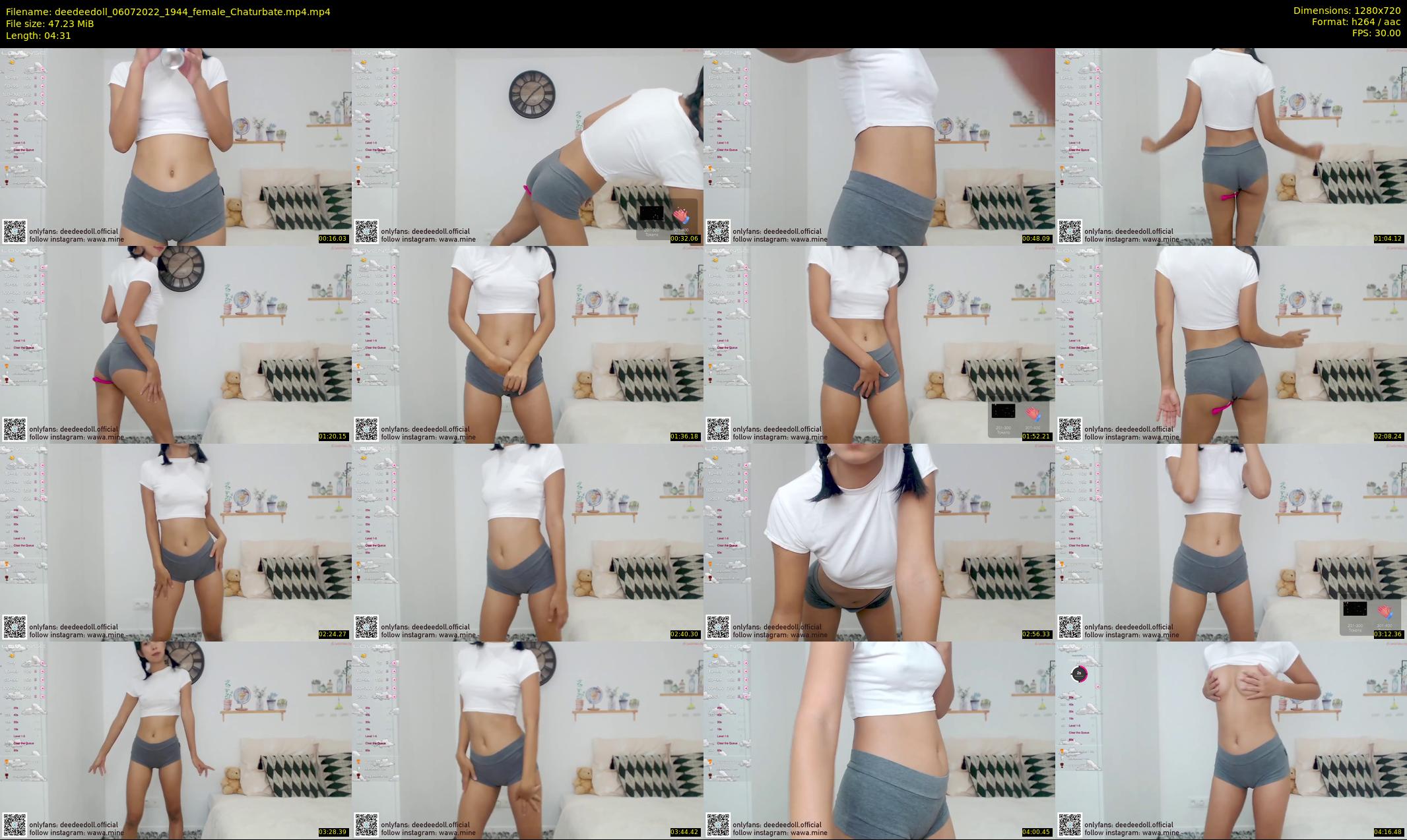 deedeedoll — 5 minute Chaturbate female cam show recording, 720p, Jul 6, 2022