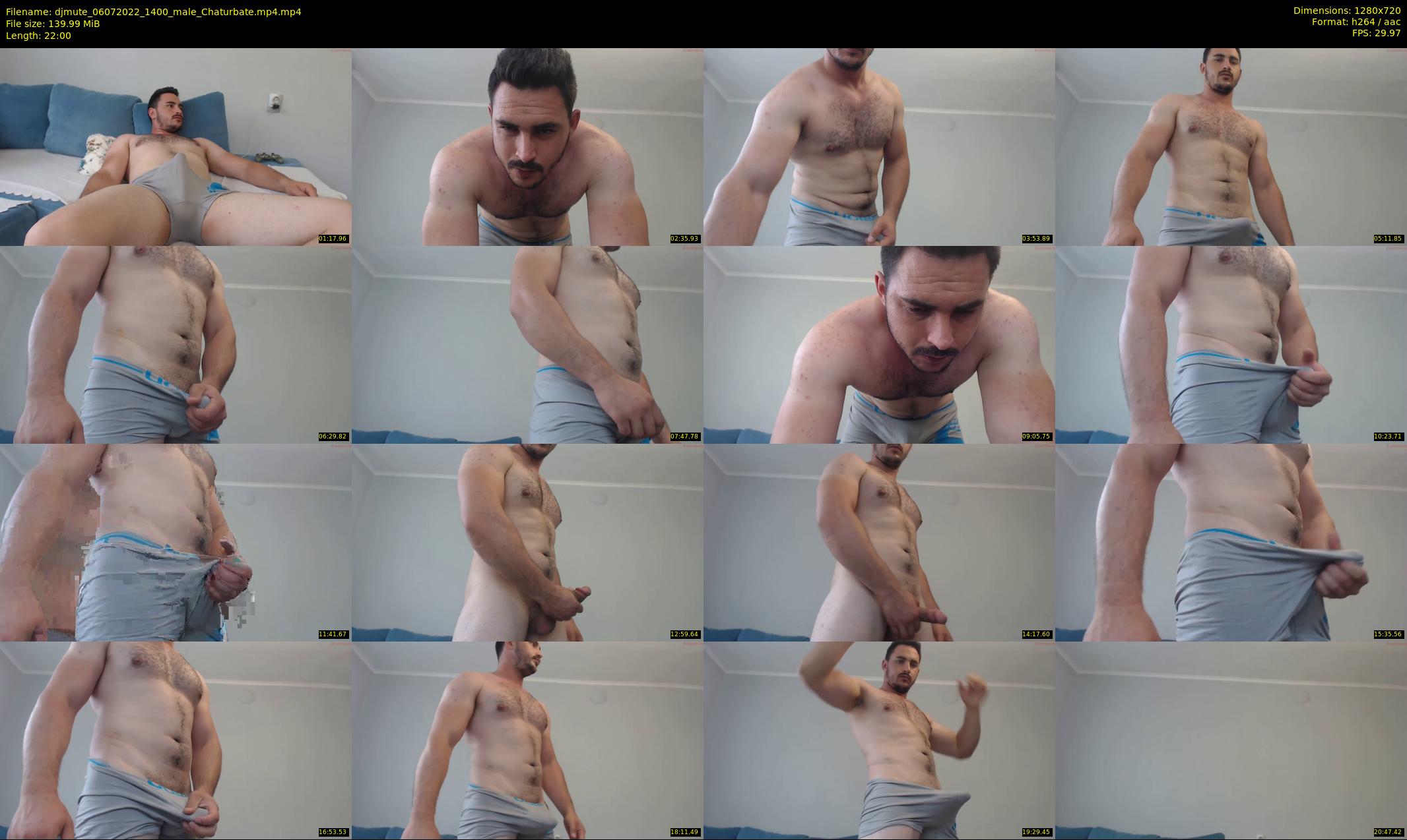djmute — 22 minute Chaturbate male cam show recording, 720p, Jul 6, 2022
