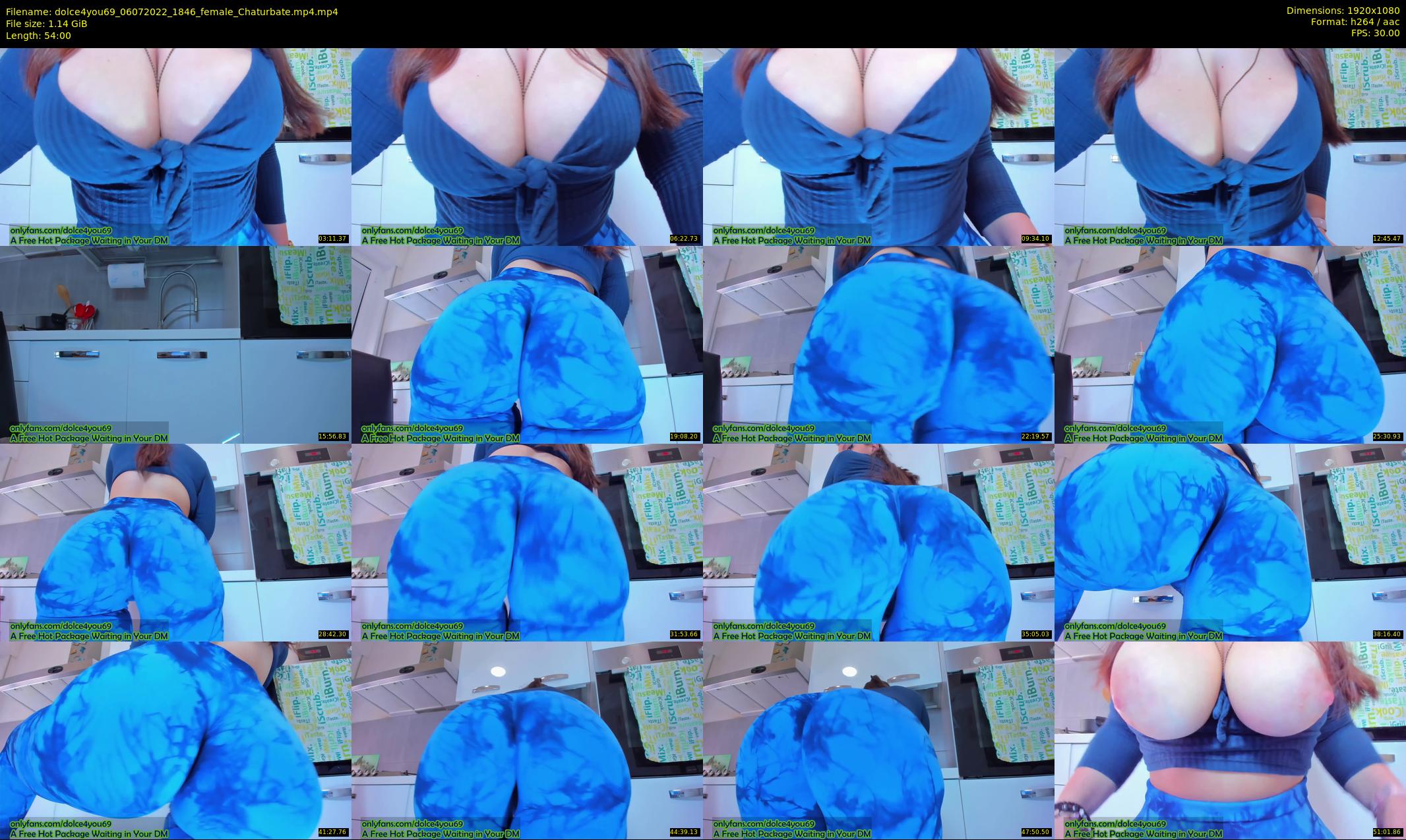 dolce4you69 — 54 minute Chaturbate female cam show recording, 1080p, Jul 6, 2022