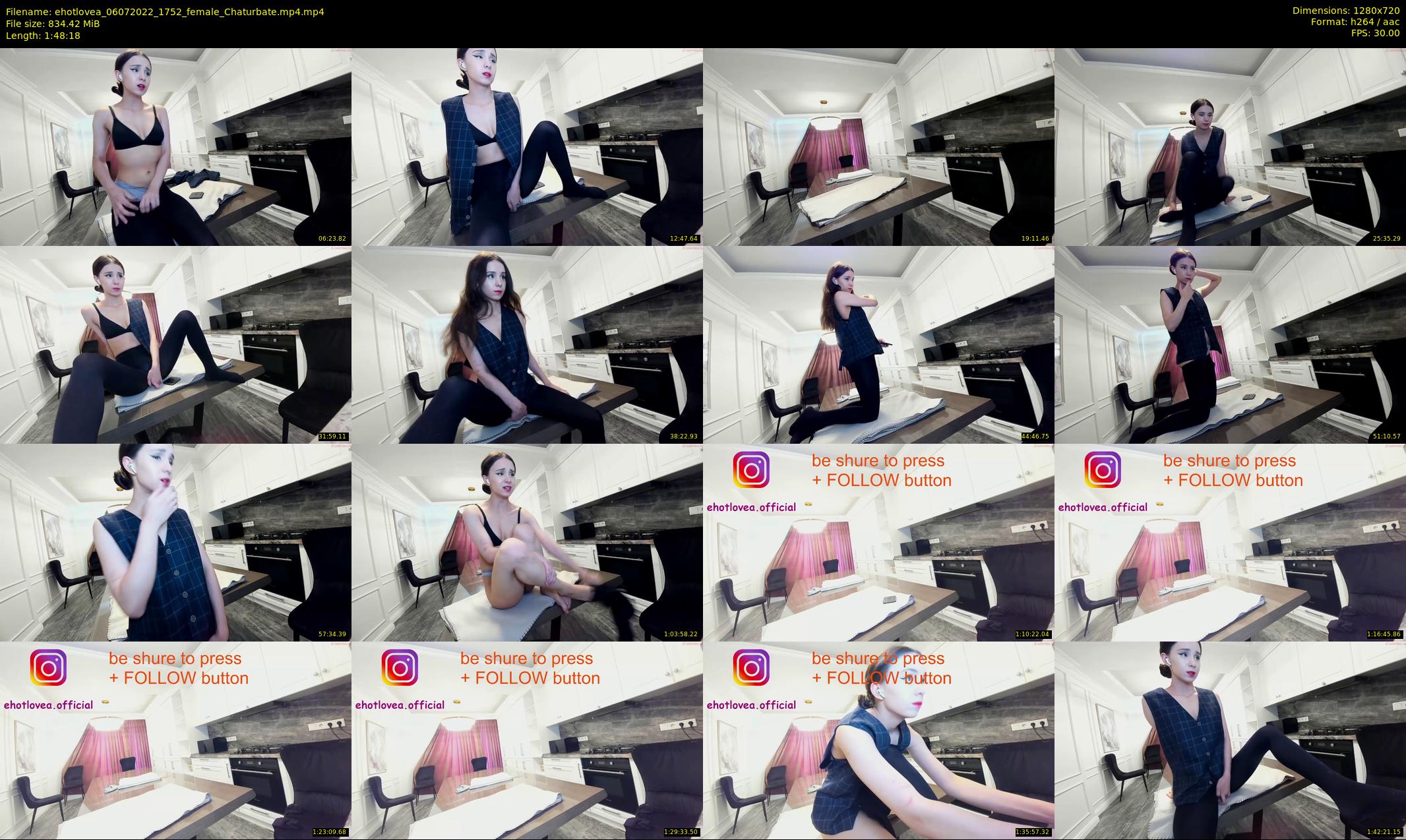 ehotlovea — 109 minute Chaturbate female cam show recording, 720p, Jul 6, 2022