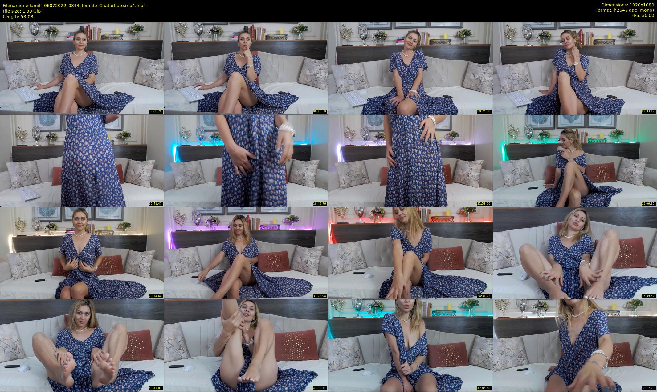 ellamilf — 54 minute Chaturbate female cam show recording, 1080p, Jul 6, 2022