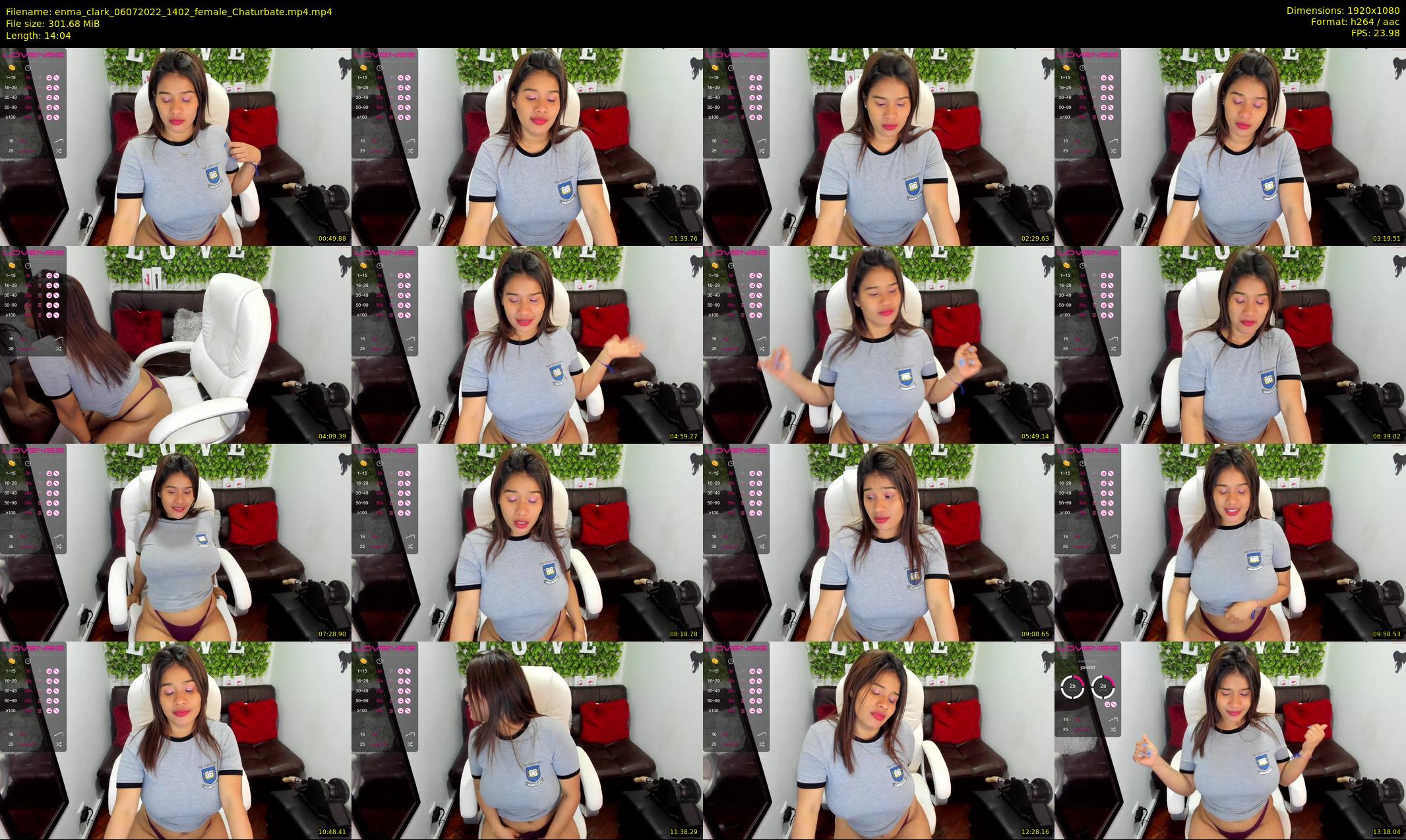 enma_clark — 15 minute Chaturbate female cam show recording, 1080p, Jul 6, 2022