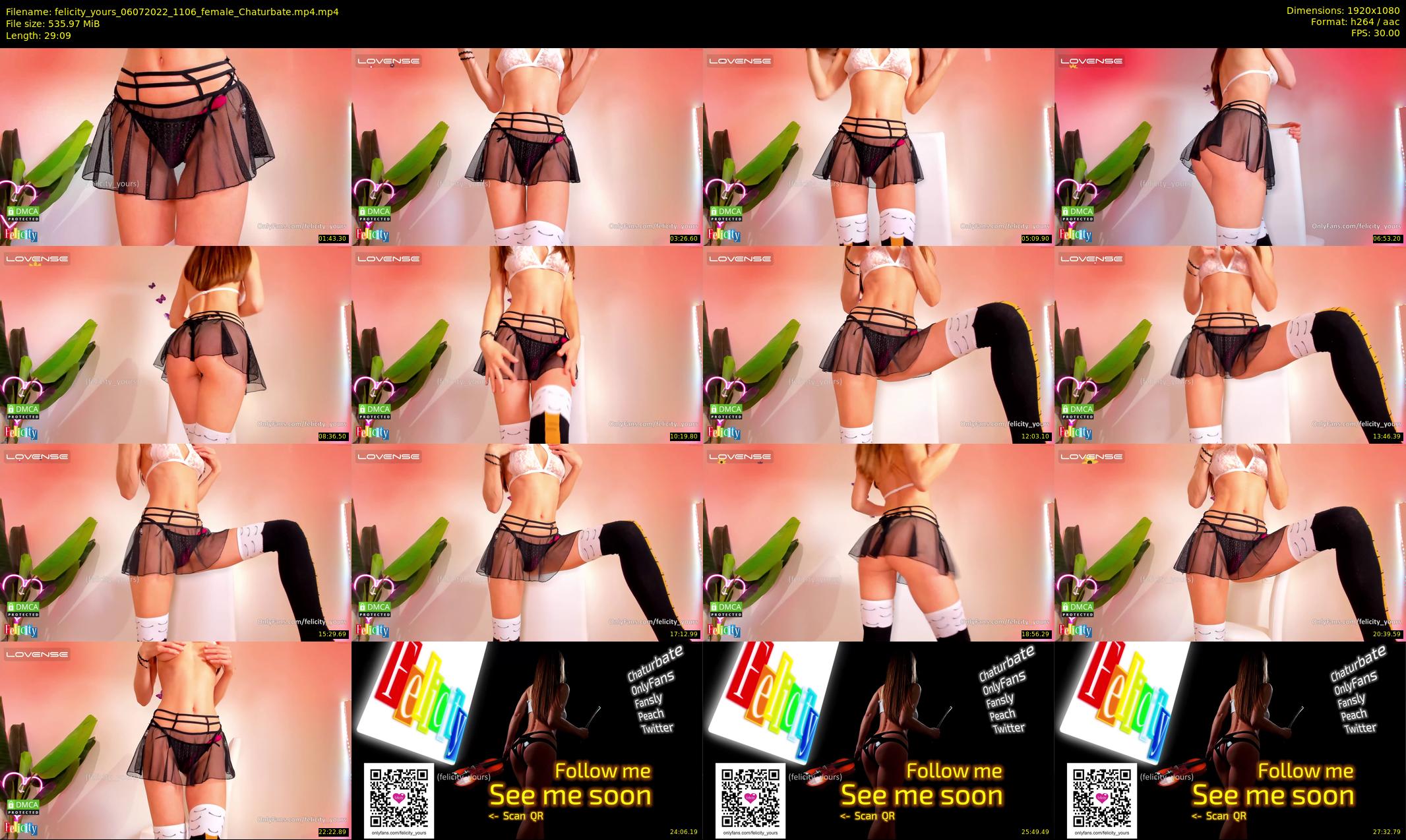 felicity_yours — 30 minute Chaturbate female cam show recording, 1080p, Jul 6, 2022