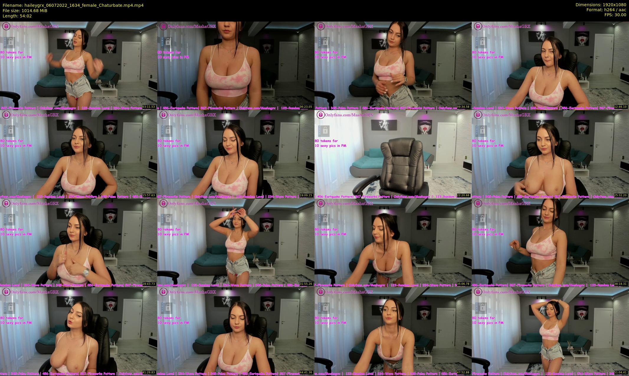 haileygrx — 55 minute Chaturbate female cam show recording, 1080p, Jul 6, 2022
