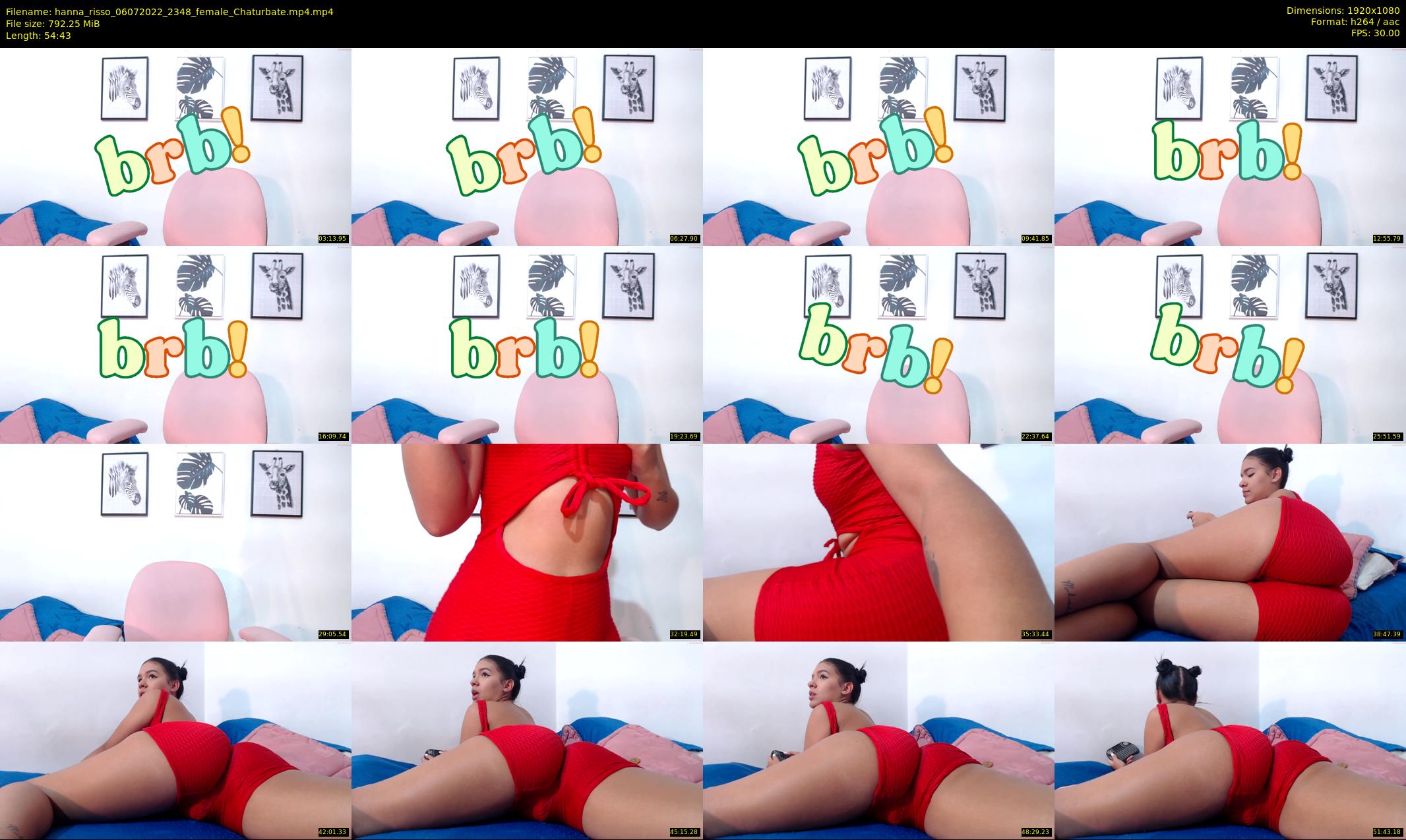 hanna_risso — 55 minute Chaturbate female cam show recording, 1080p, Jul 6, 2022