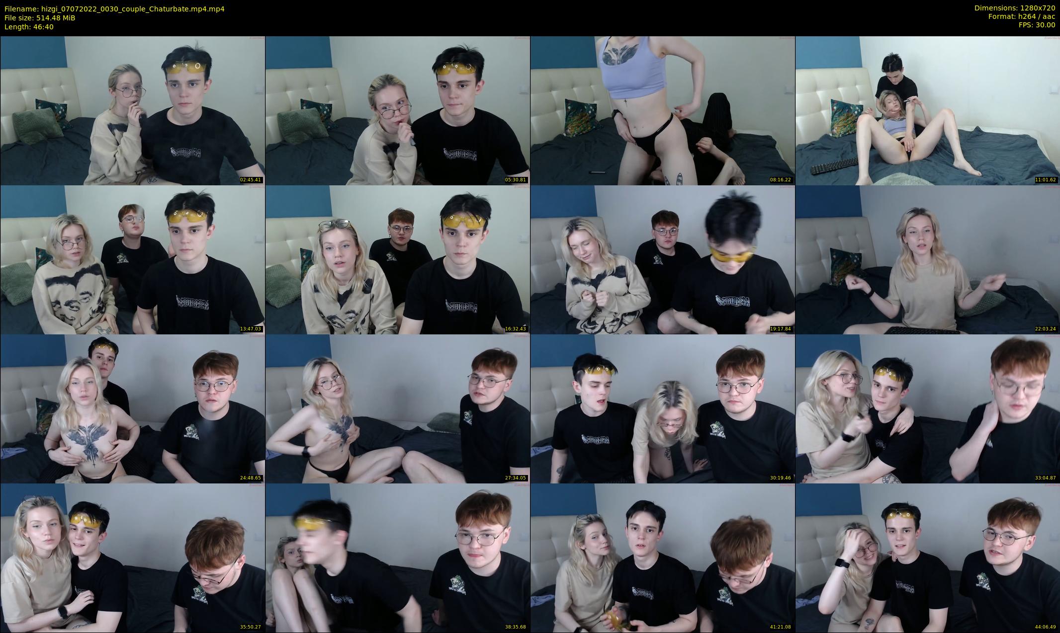 hizgi — 47 minute Chaturbate couple cam show recording, 720p, Jul 7, 2022